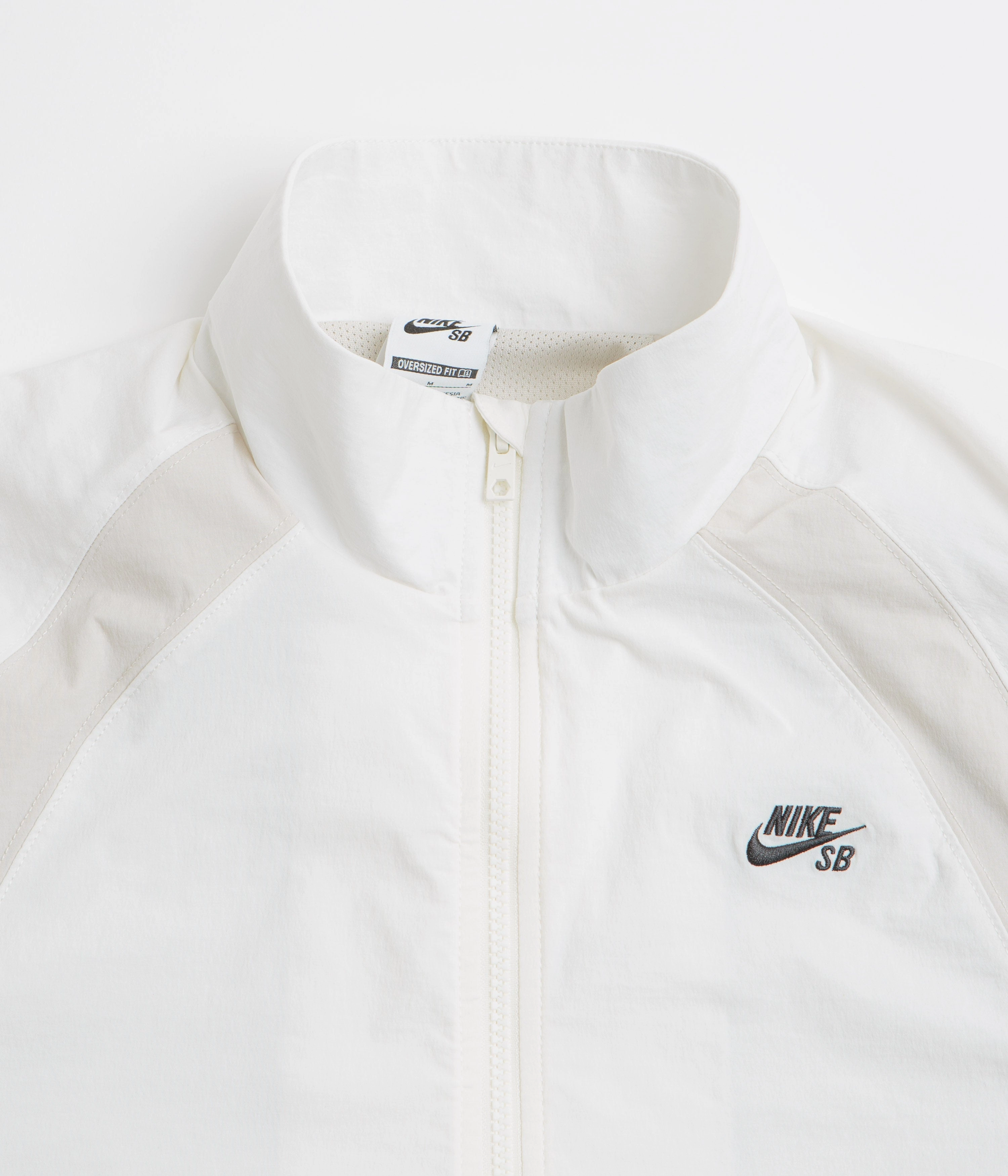 Slim Fit Design Detachable Layer Nike SB Full Zip Woven Jacket - Sail / Light Bone / Black