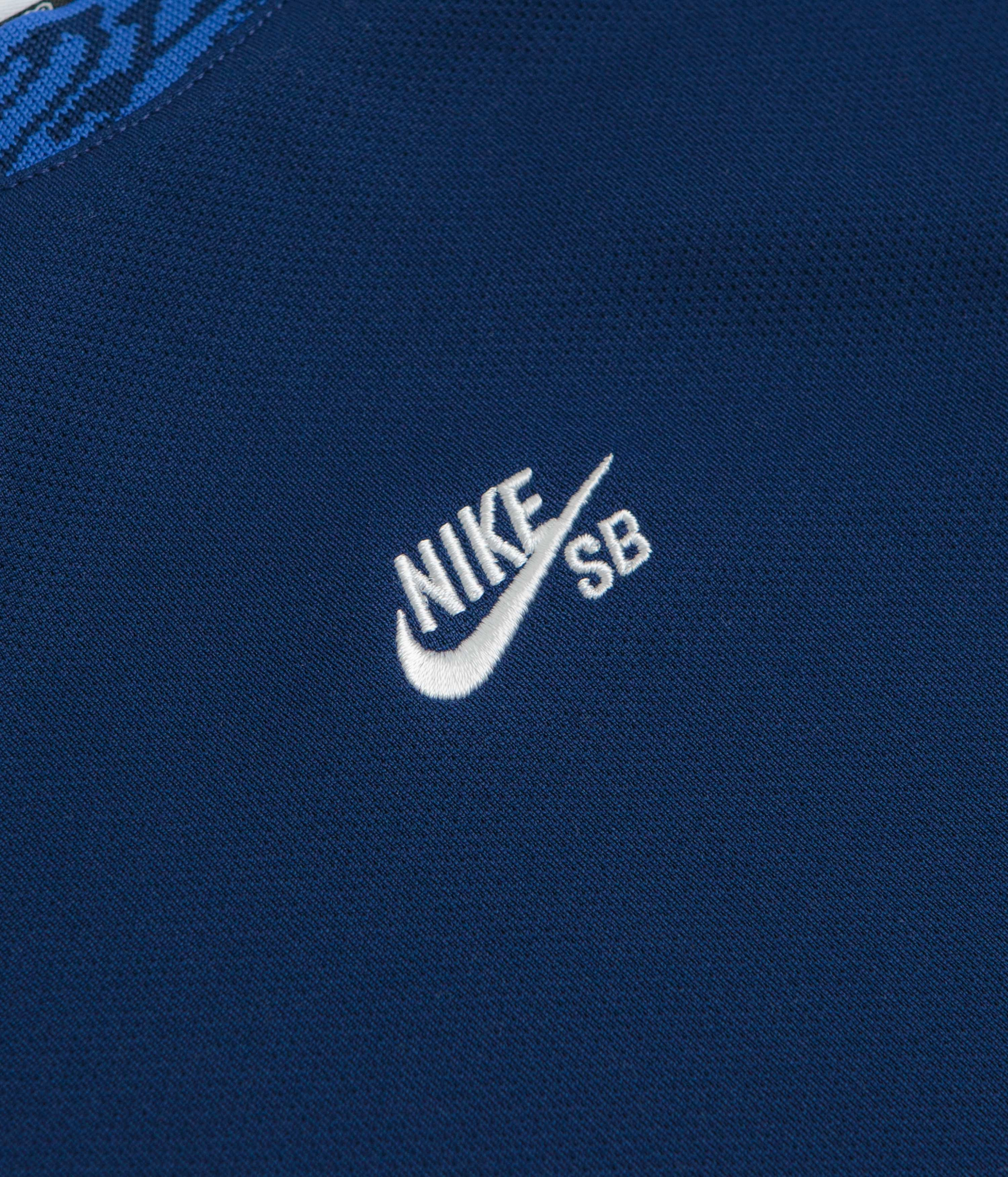 Nike SB Knit Jersey - Blue Void / Game Royal / White Prom UV protected