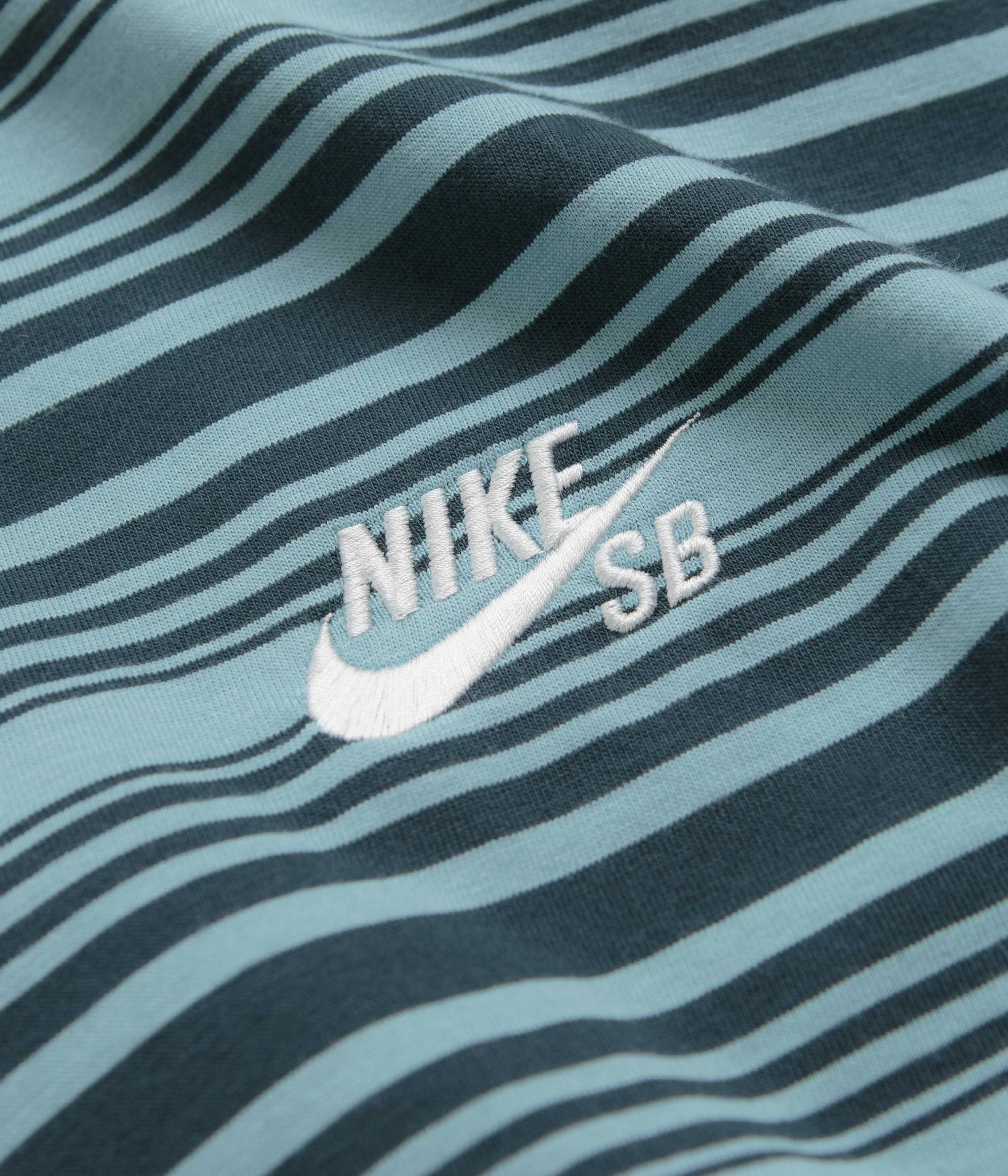 Nike SB Striped T-Shirt - Denim Turquoise Outdoor Wear