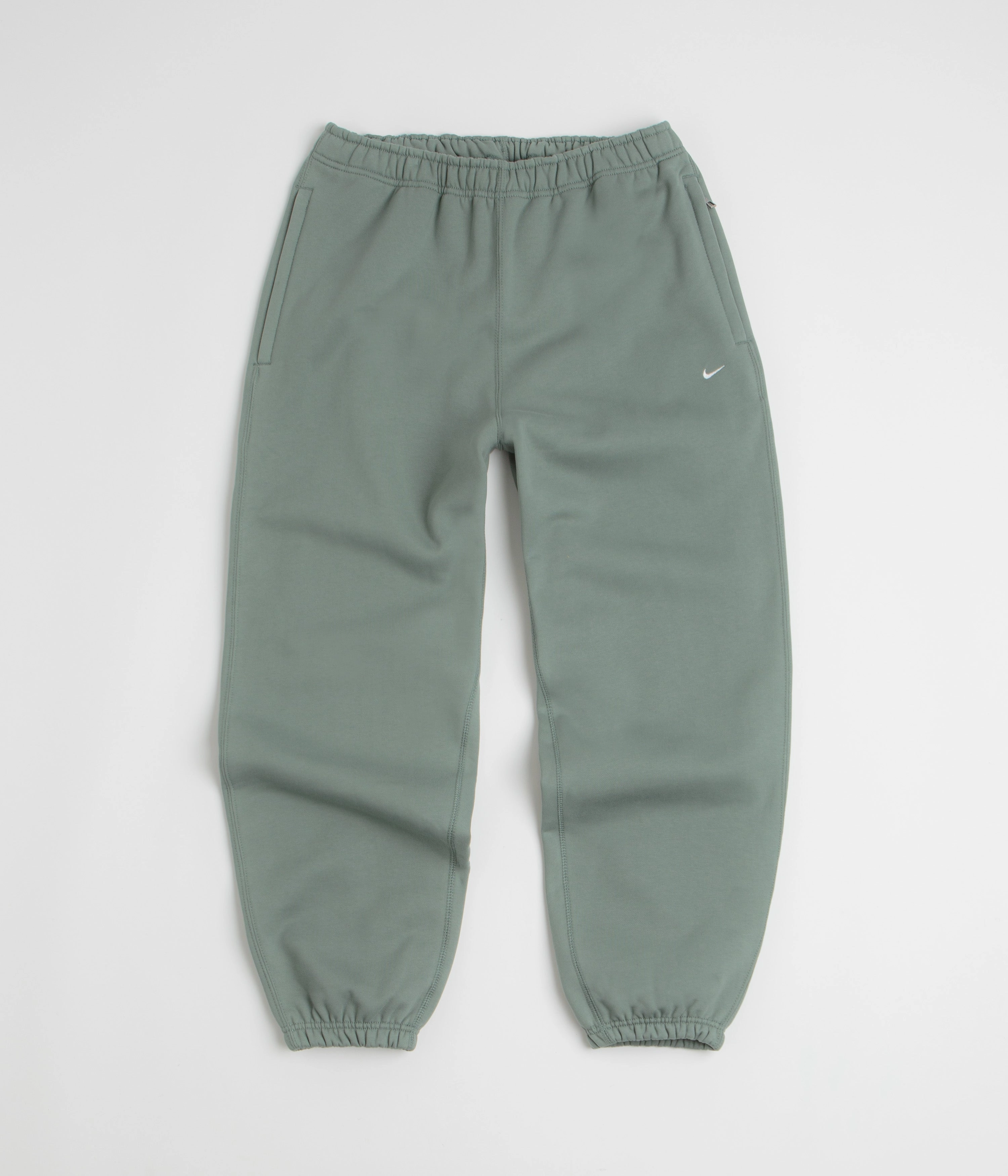 Nike Solo Swoosh Cuffed Sweatpants - Clay Green / Clay Green / White Quick Fit