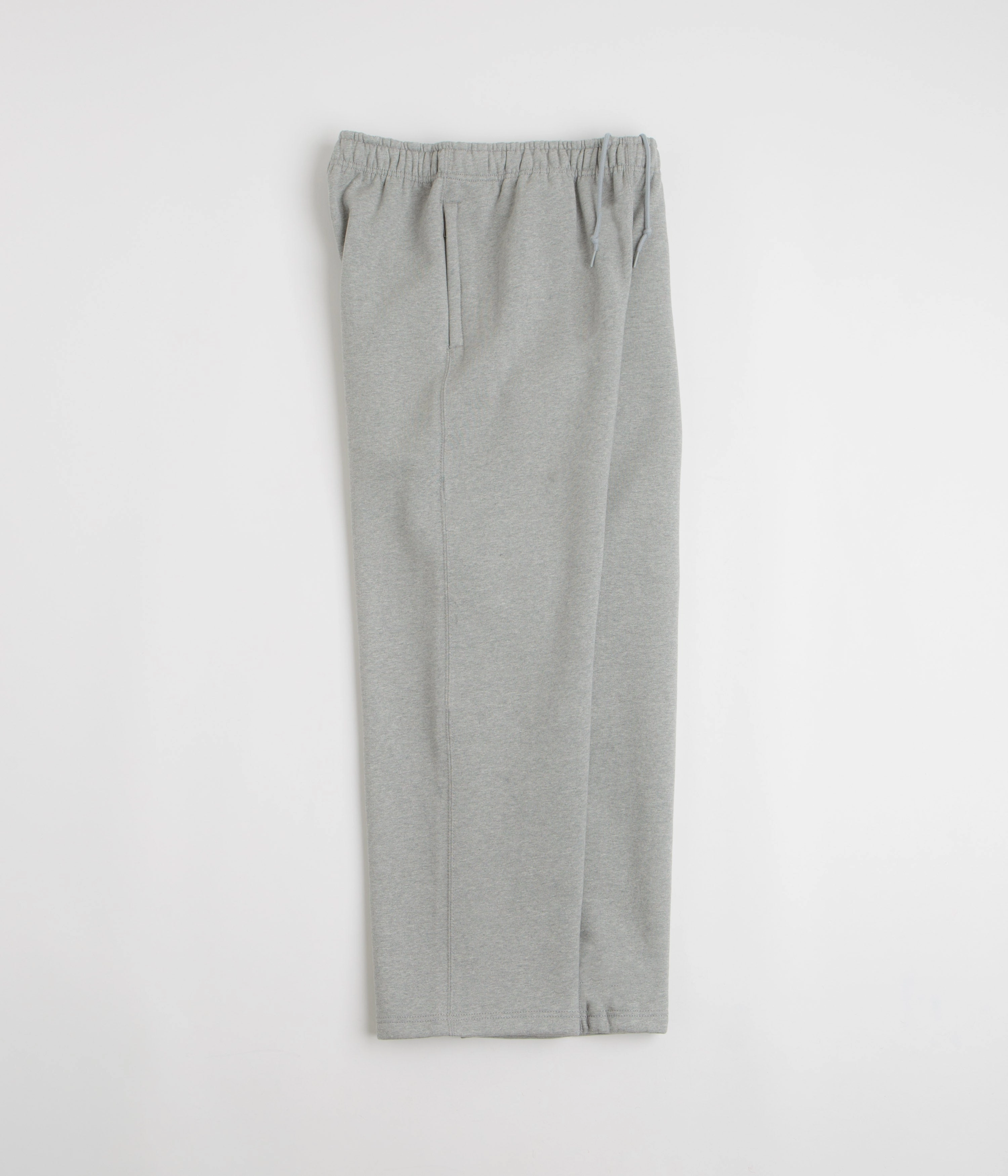 Nike Solo Swoosh Open Hem Sweatpants - Dark Grey Heather / Light Smoke Grey / White Ultra Soft Easy Fit Design