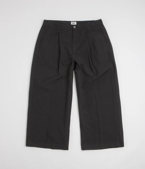 Obey Oliver Pleated Pants - Pirate Black ReinforcedHemline