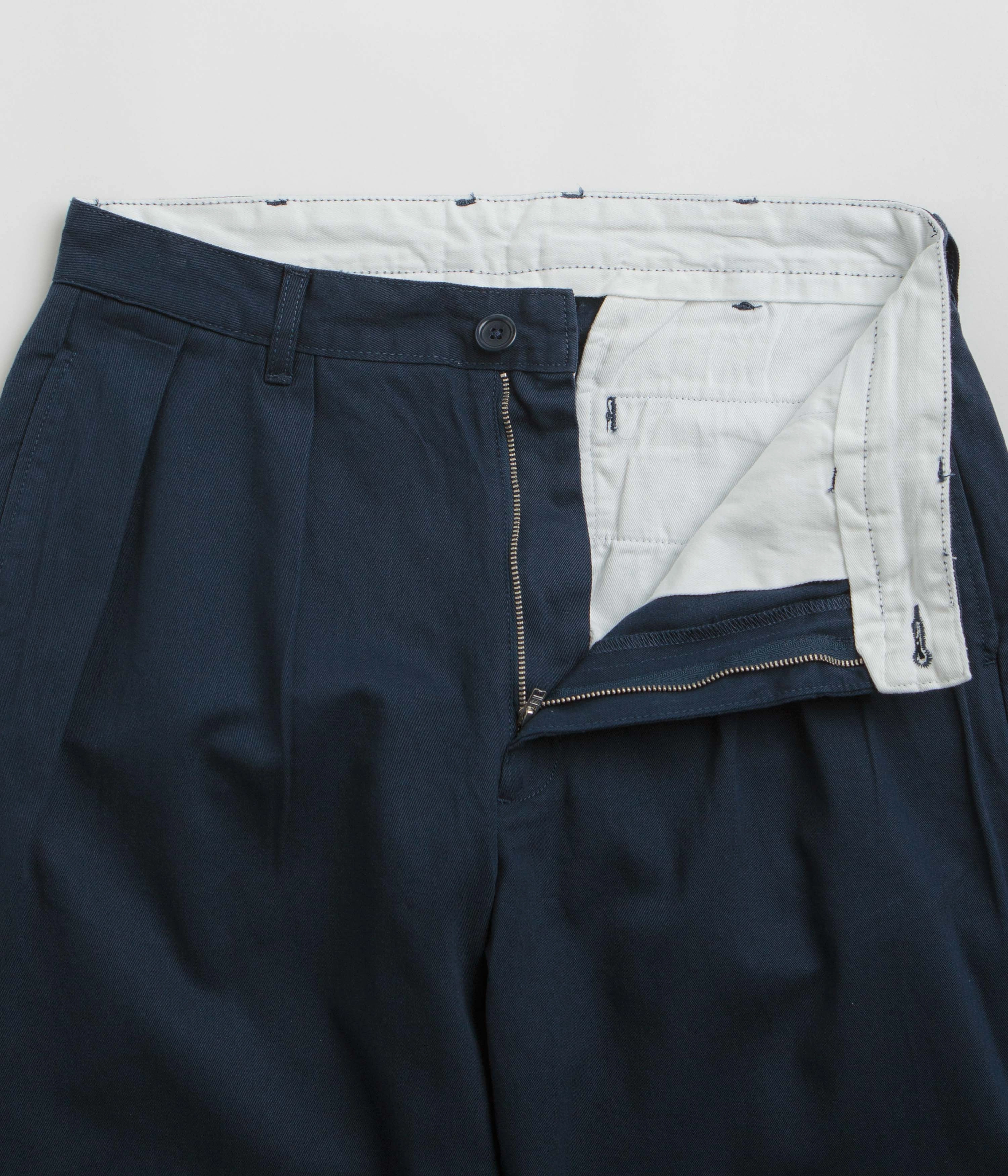 QuickDryTech Outfit Staple Service Works Drill Part Timer Pants - Navy