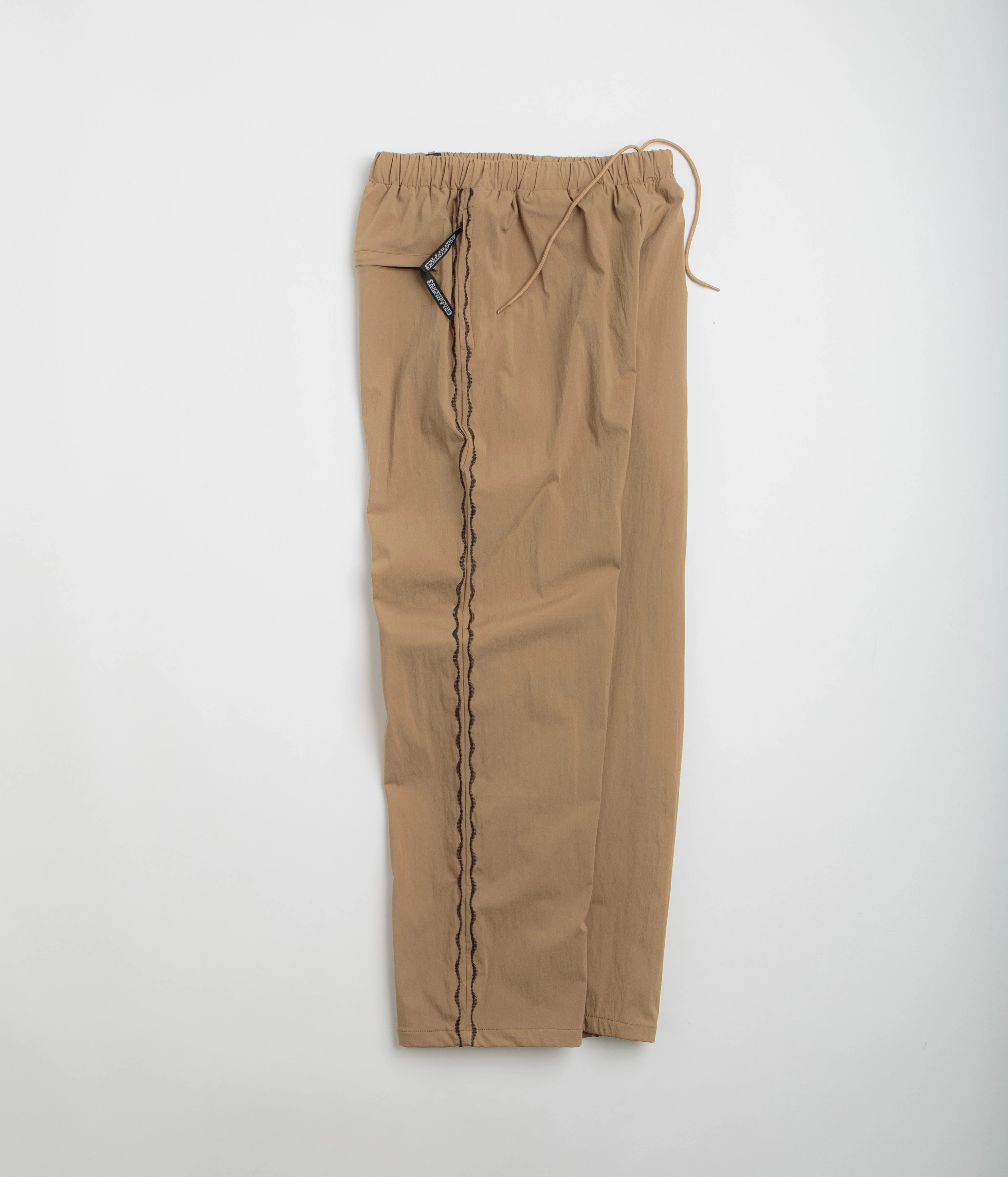 Slim Shape Sexhippies Welders Stitch Easy Pants - Light Brown / Black