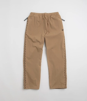 Sexhippies Welders Stitch Easy Pants - Light Brown / Black Cozy Movement Timeless Look