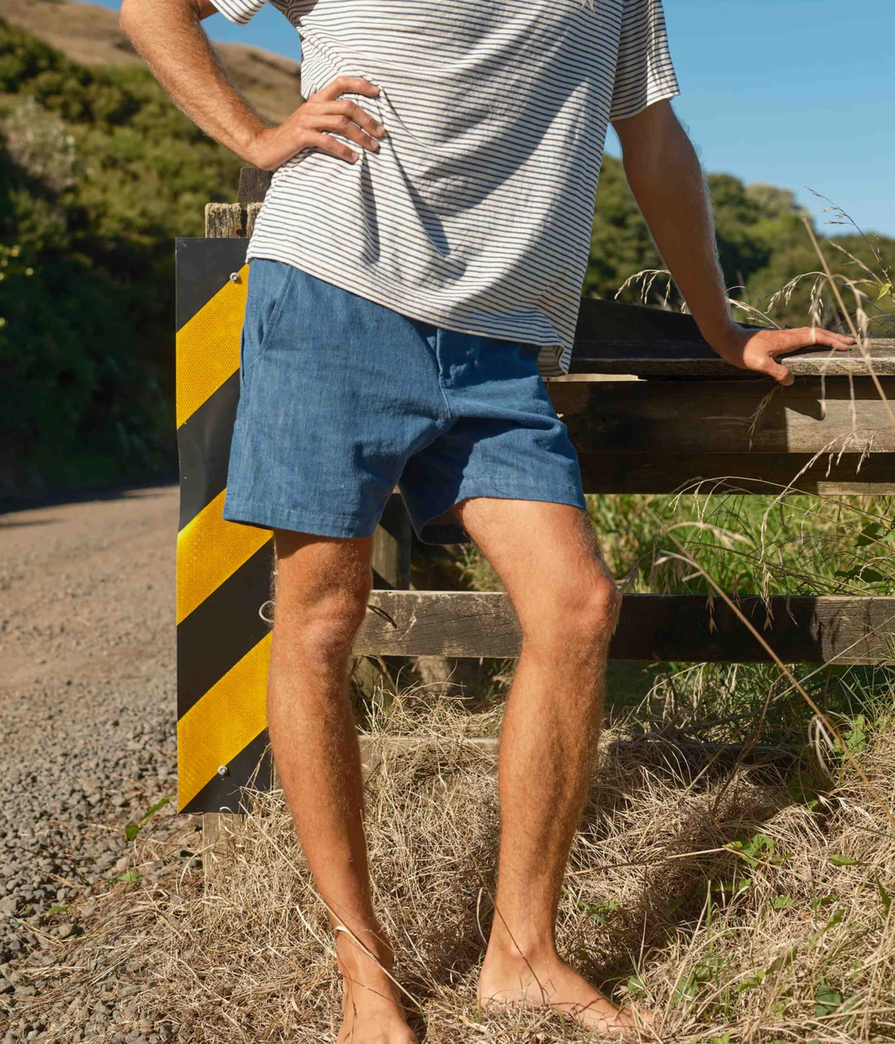 Modern Design Quick Fit Style Mollusk Pinnacle Shorts - Indigo Denim