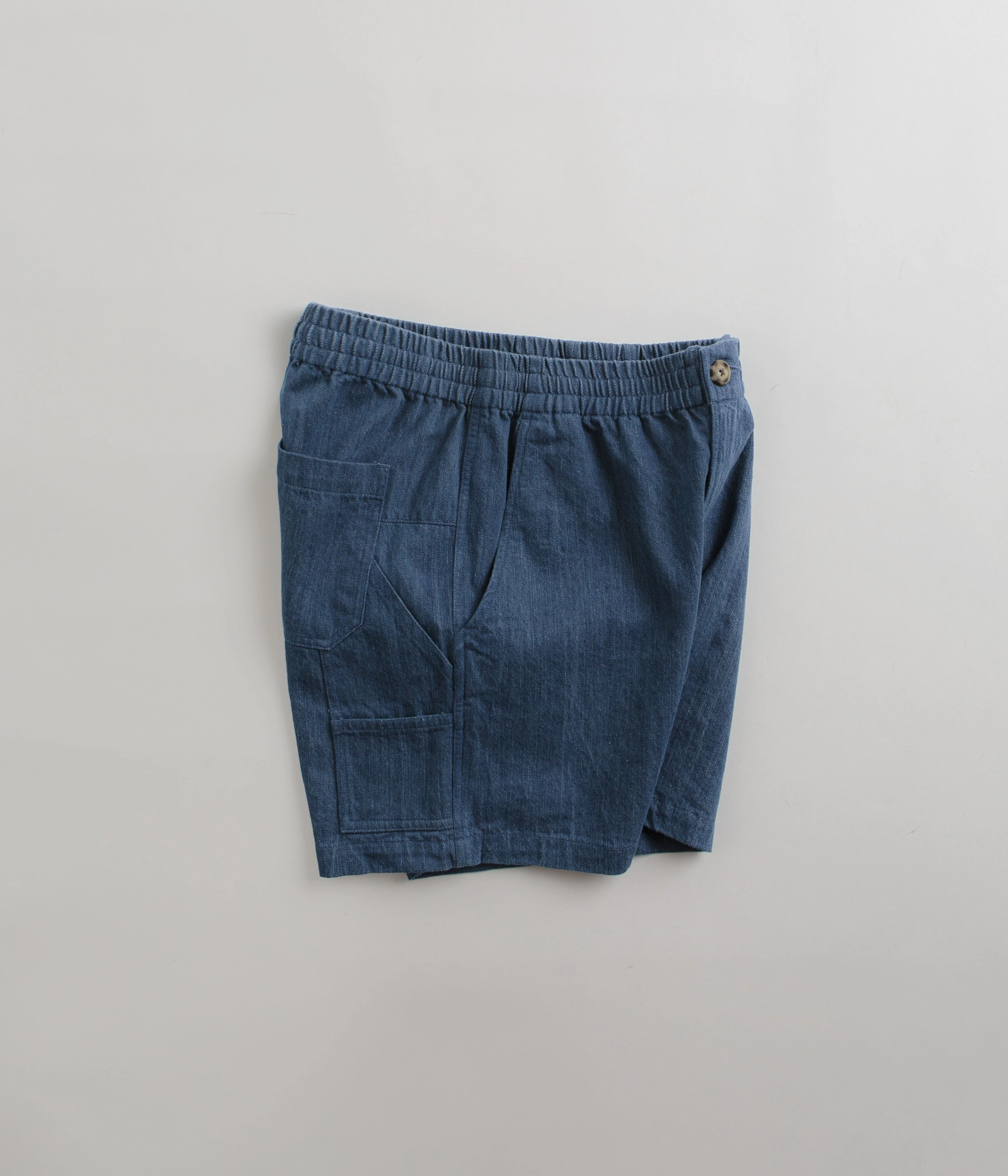 Midweight Texture hip look Mollusk Pinnacle Shorts - Indigo Denim