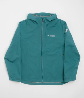 Elastic Cuff Adjustment Columbia Ampli-Dry II Shell Jacket - River Blue
