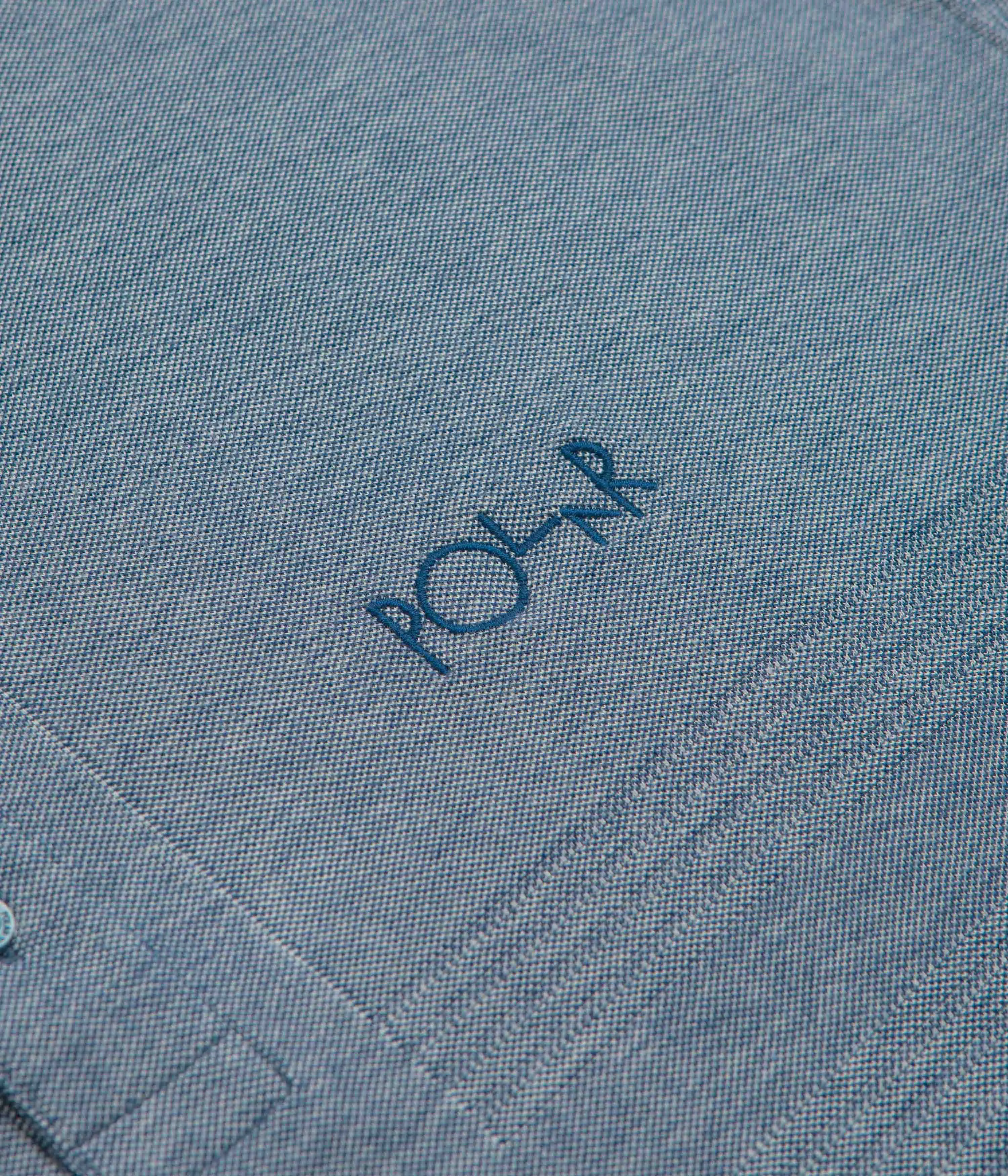 Thermal Regulation Fabric Polar Pique Surf Polo Shirt - Heather Blue