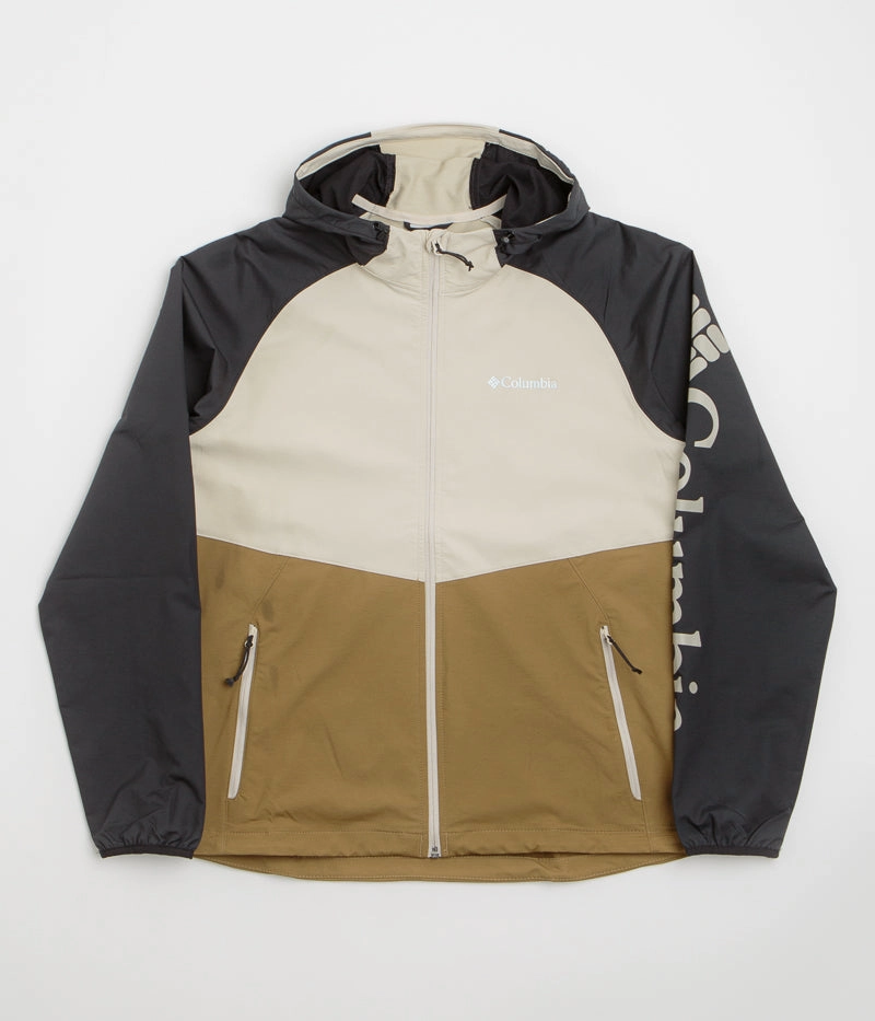 Ergonomic Armhole Cut Columbia Panther Creek II Jacket - Delta / Dark Stone / Black