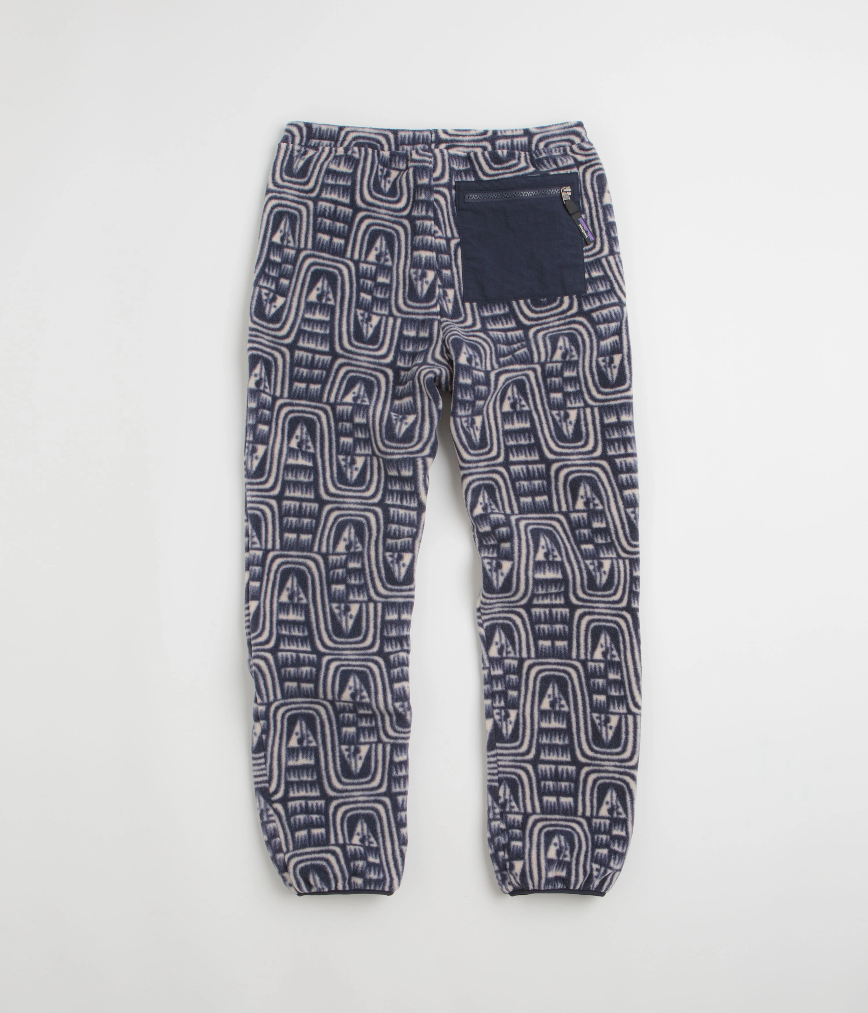 Wind Resistance Flatlock Seams Patagonia Synchilla Pants - Flow: Sunken Blue