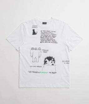 Compact Stitch Pattern Summer Ready flatspot FS Is My Happy Place T-Shirt - White
