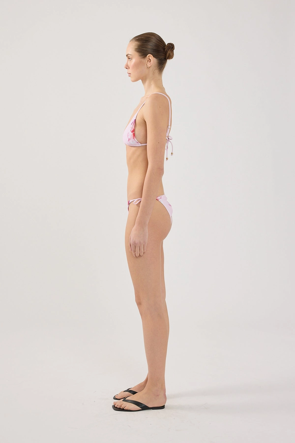 Perfect Stranger Zimi Flower Tie Bikini Top Pink Flexible Fit System