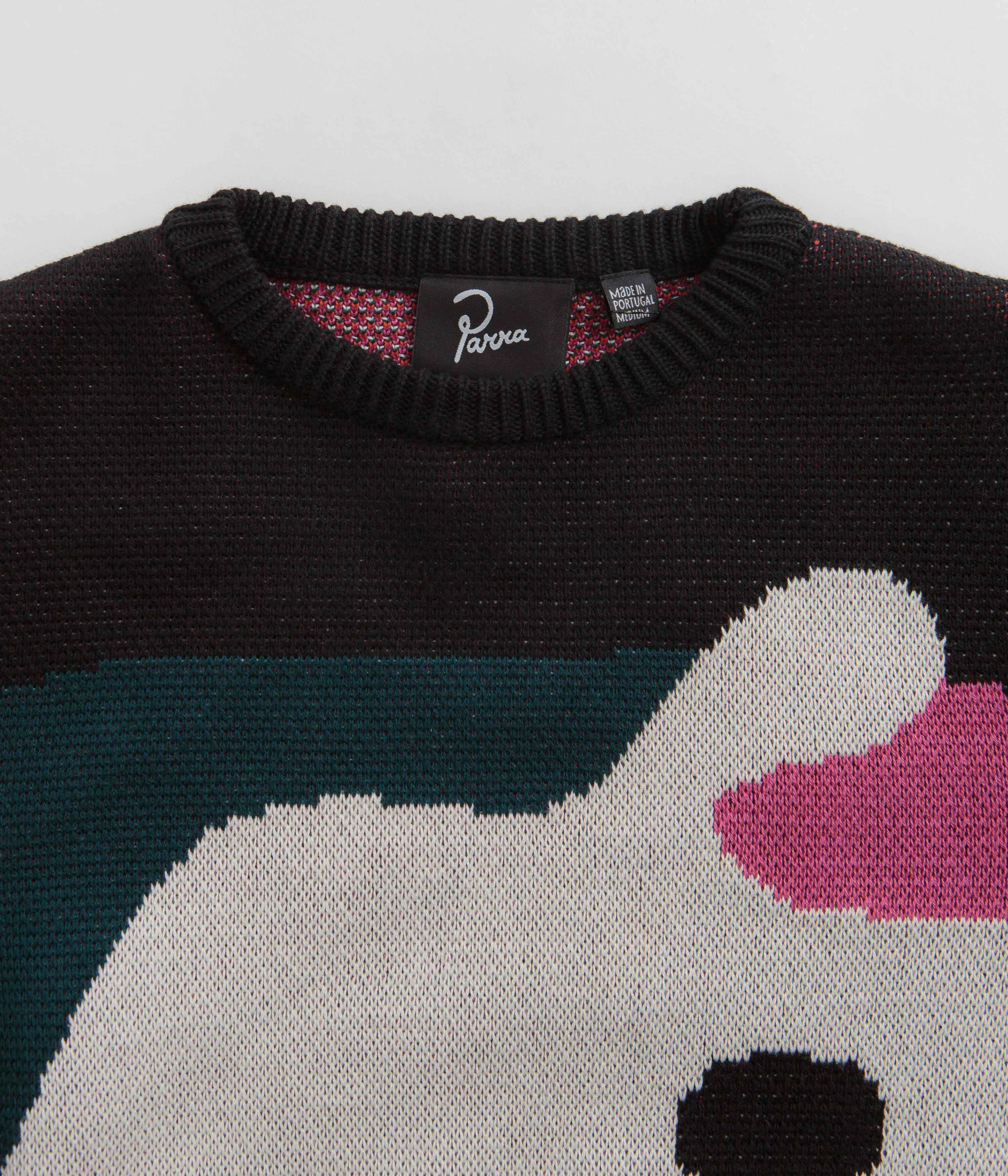 by Parra Grand Ghost Caves Knitted Sweatshirt - Multi Breathable Knit Wear Stylish Knit Look