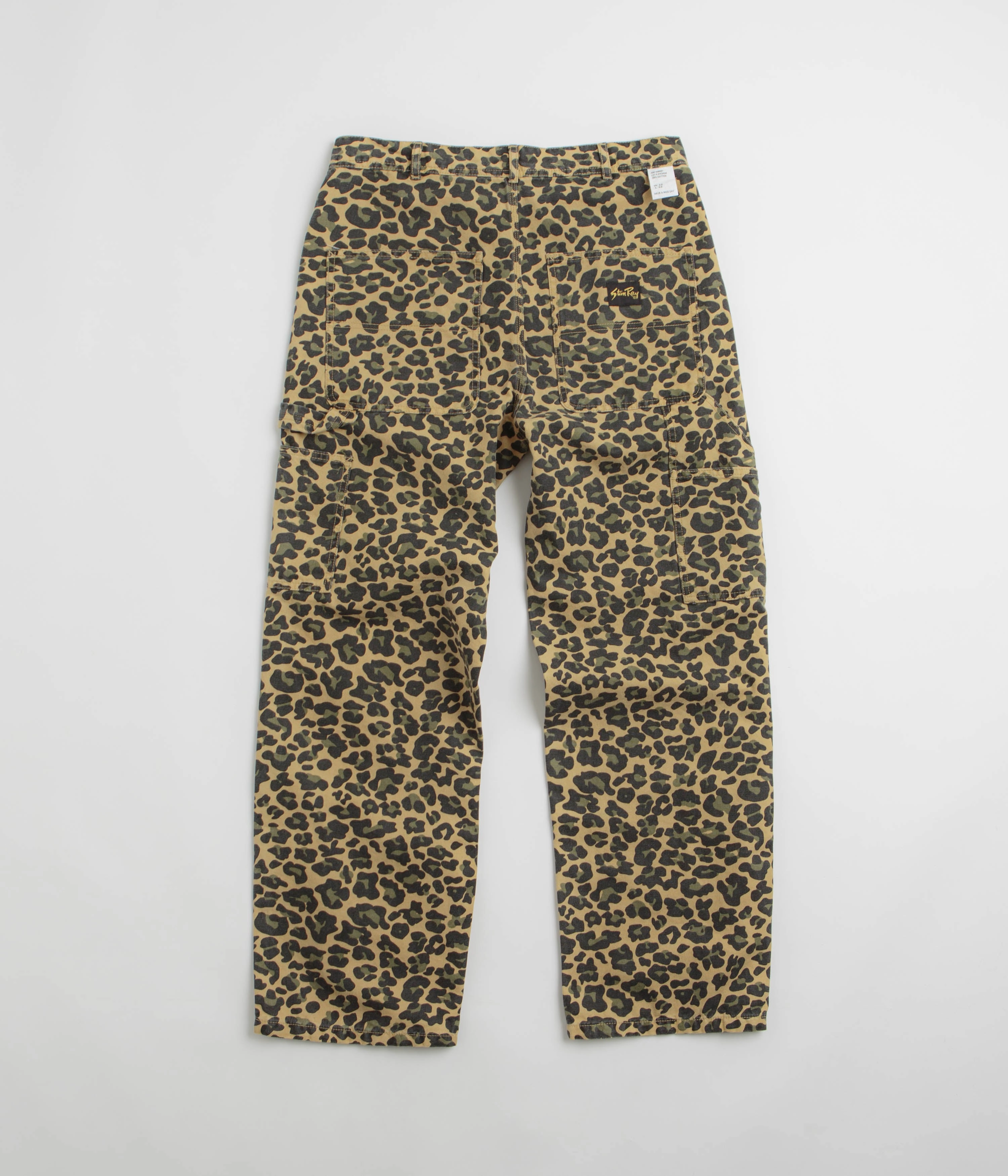 Professional Wear Tagless Design Stan Ray Big Job Painter Pants - Leopard Camo