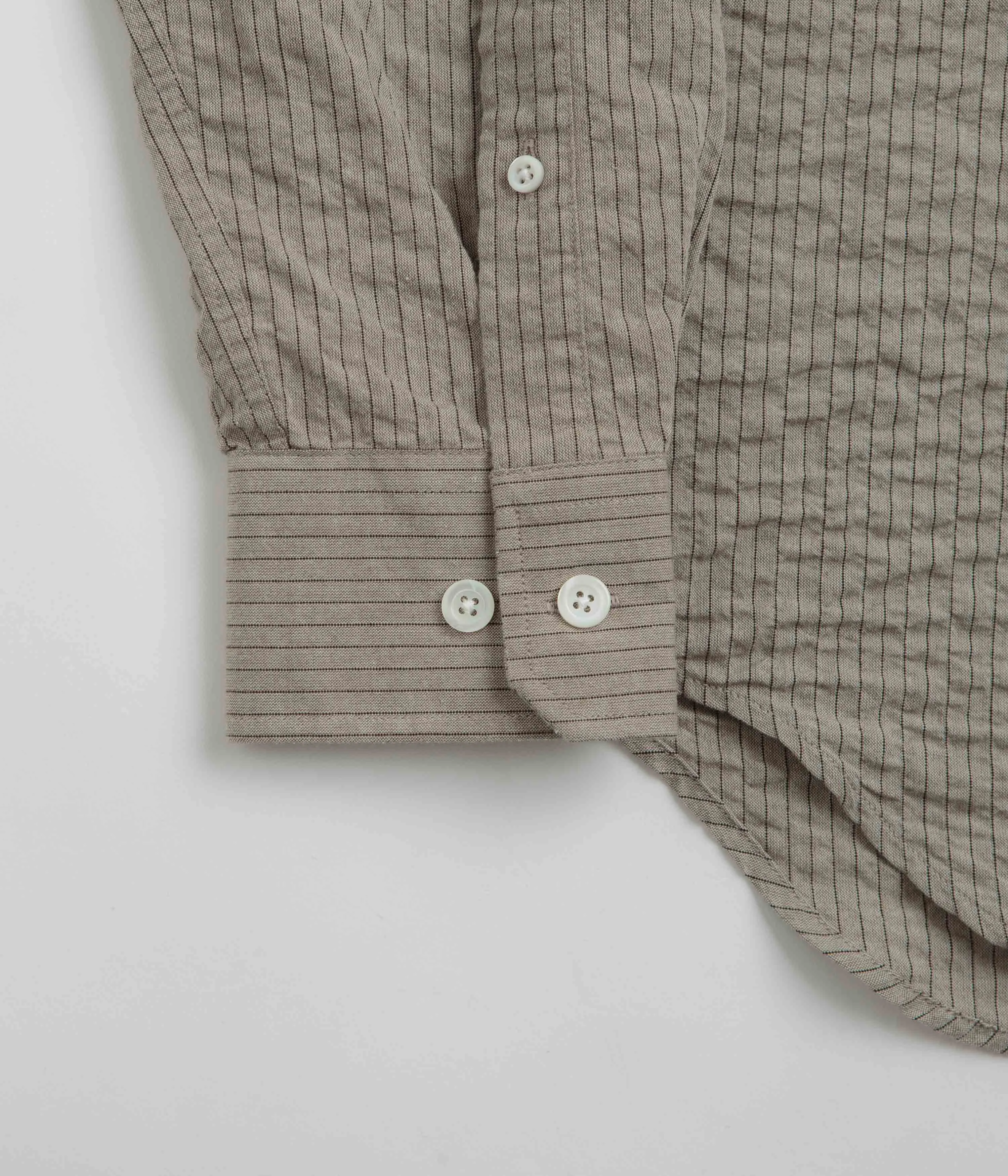 Norse Projects Ole Oversized Striped Shirt - Clay Road Trip Ready Evening Elegance