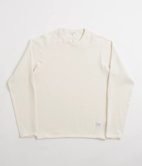 Norse Projects Eske Military Rib Long Sleeve T-Shirt - Ecru Casual Day Wear
