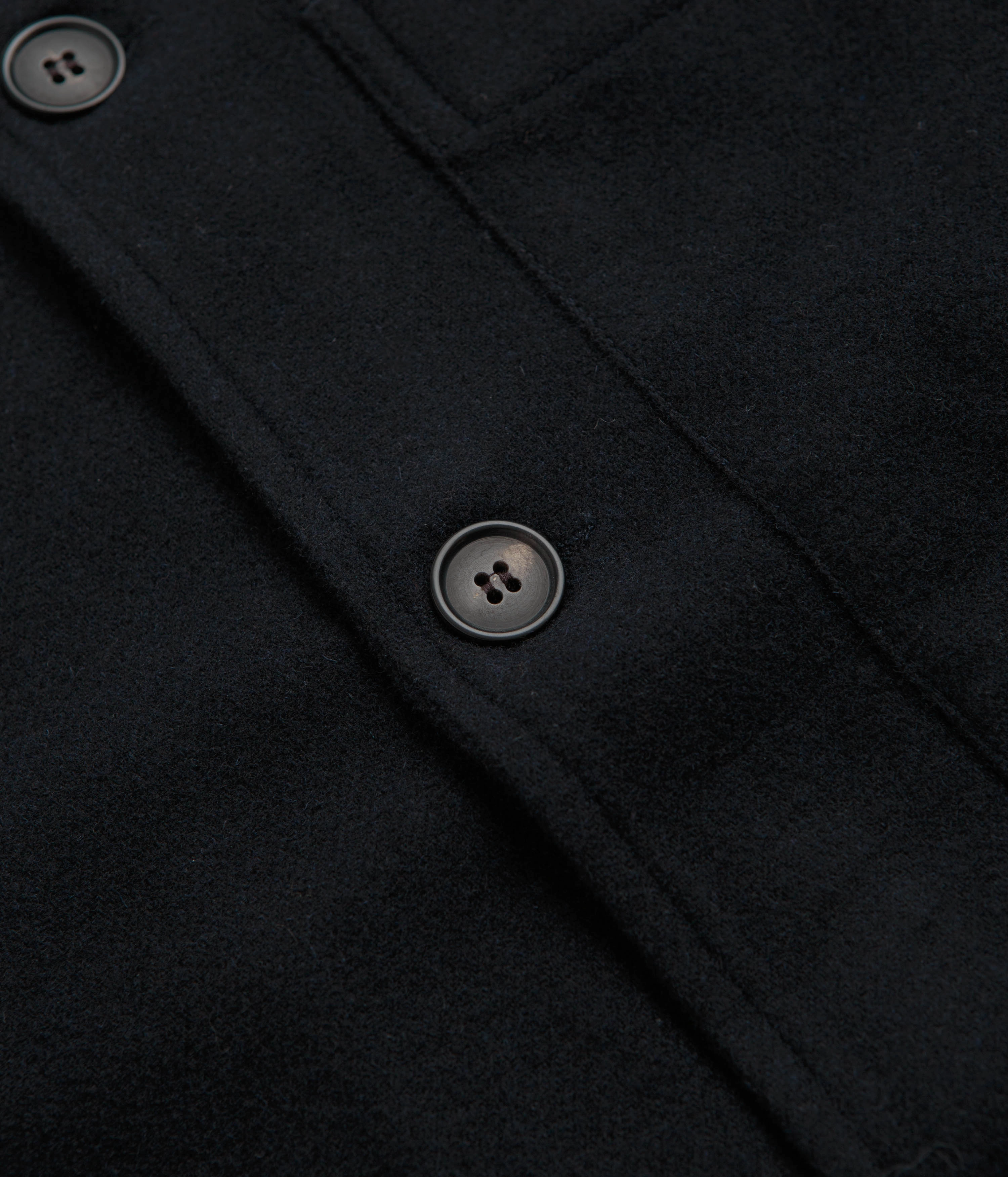 Norse Projects Folke Wool Overshirt - Dark Navy Snow Day