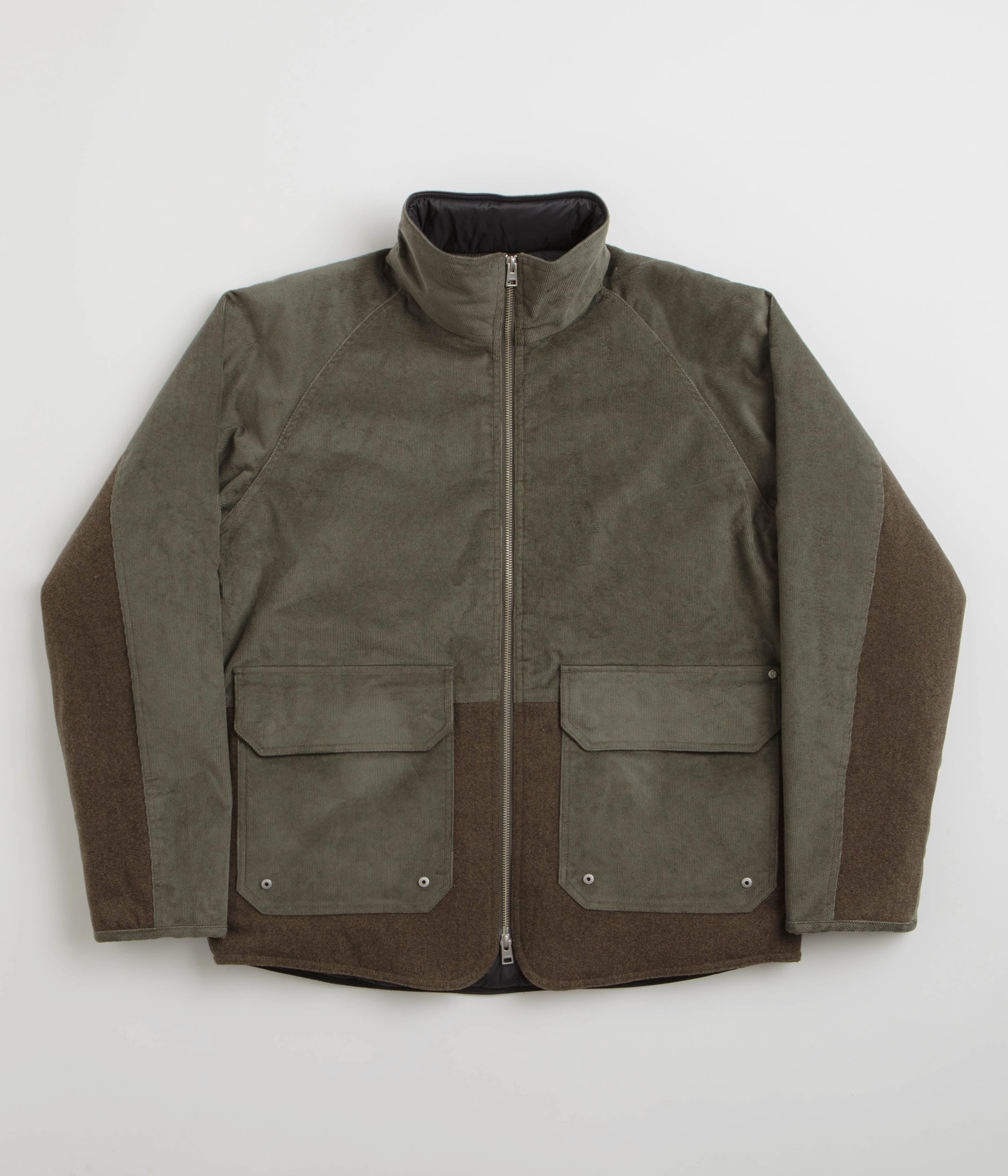 Chill Commute Fit ErgonomicSleeveCut Norse Projects Hakon Solotex Corduroy Jacket - Ivy Green