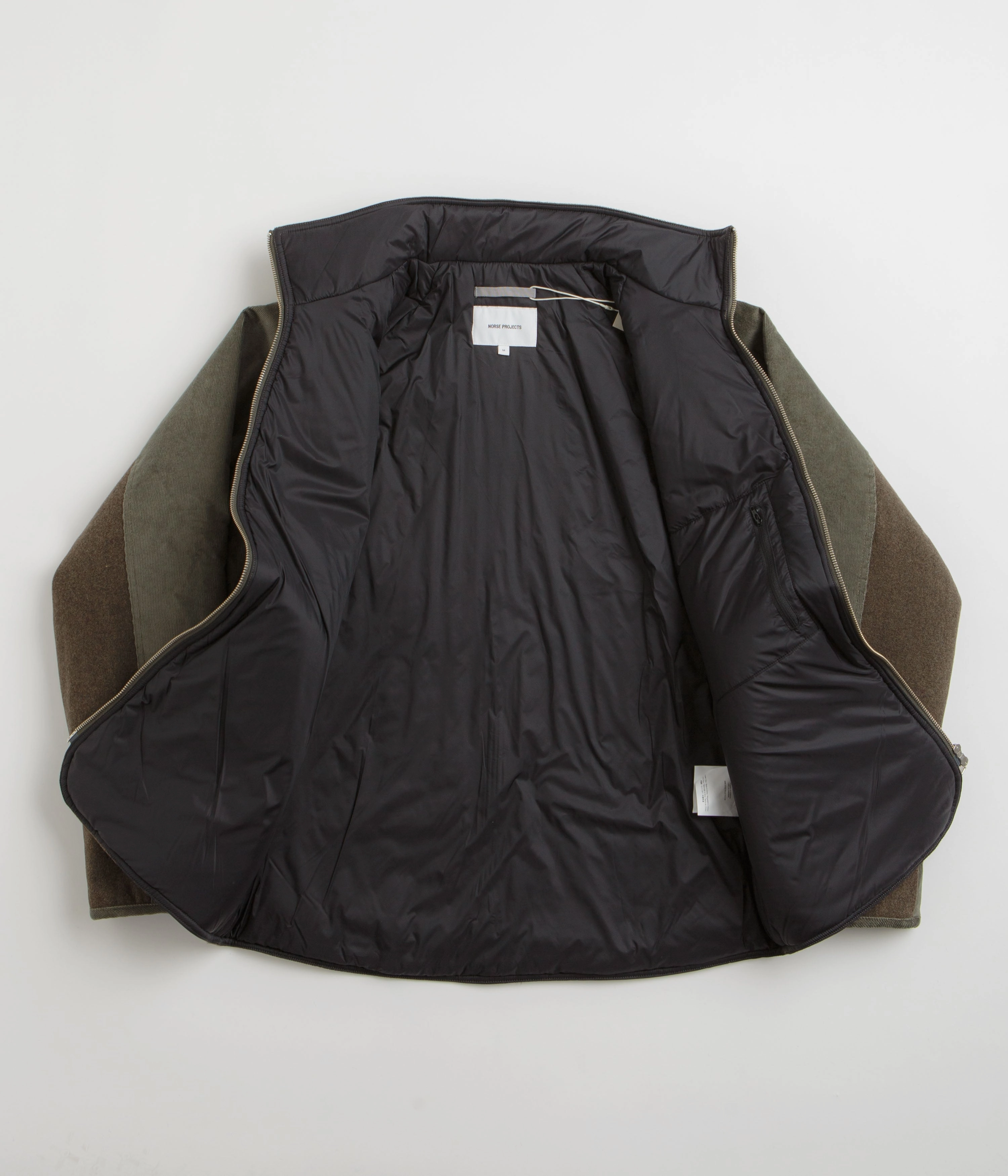 Flexible Fiber Fill ModularLayering Norse Projects Hakon Solotex Corduroy Jacket - Ivy Green