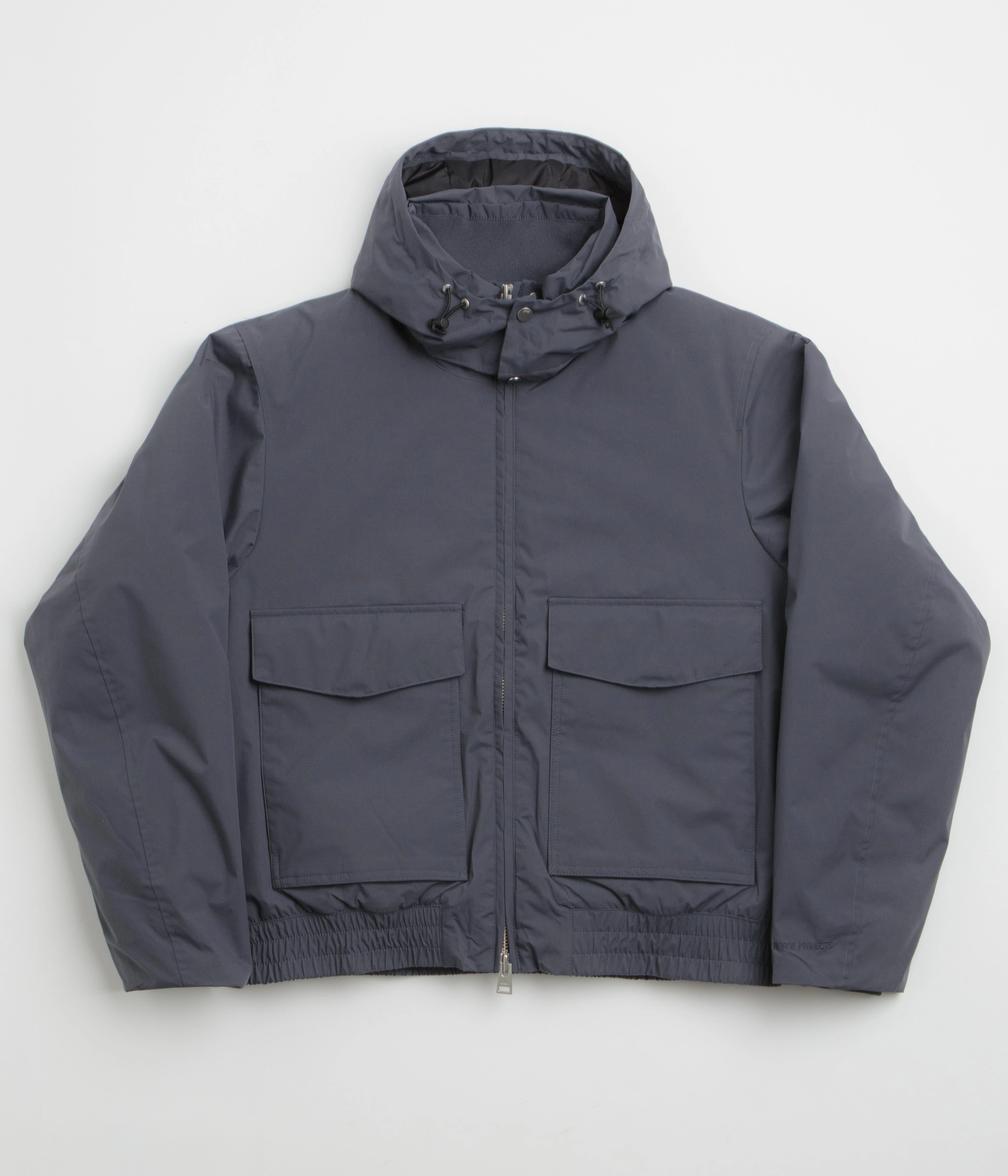 Fray Resistant Edges Norse Projects Kastrup Gore-Tex Bomber Jacket - Graphite
