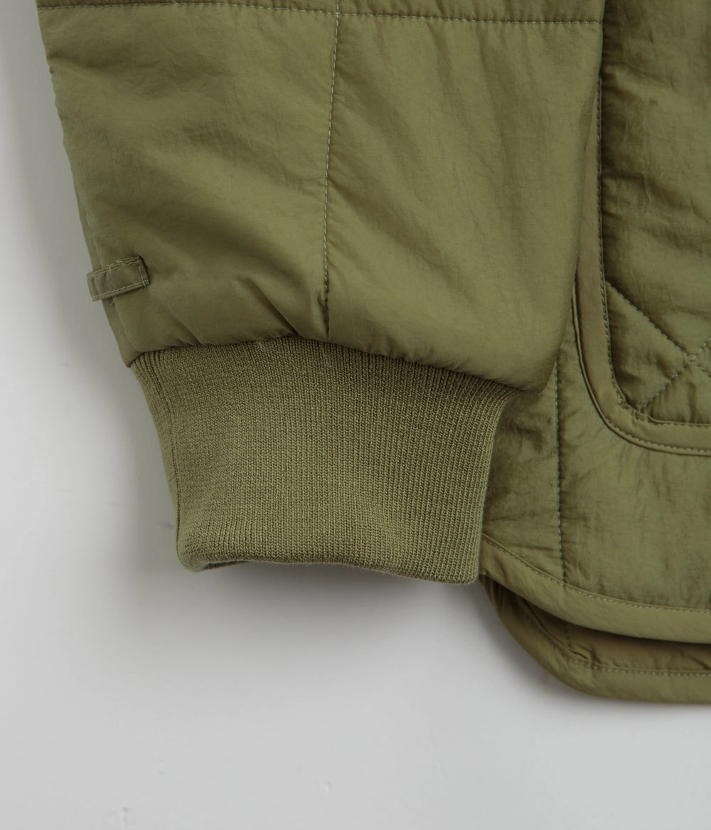 Ergonomic Armhole Cut Casual Outdoor Look Norse Projects Military Hooded Liner Jacket - Moss Green