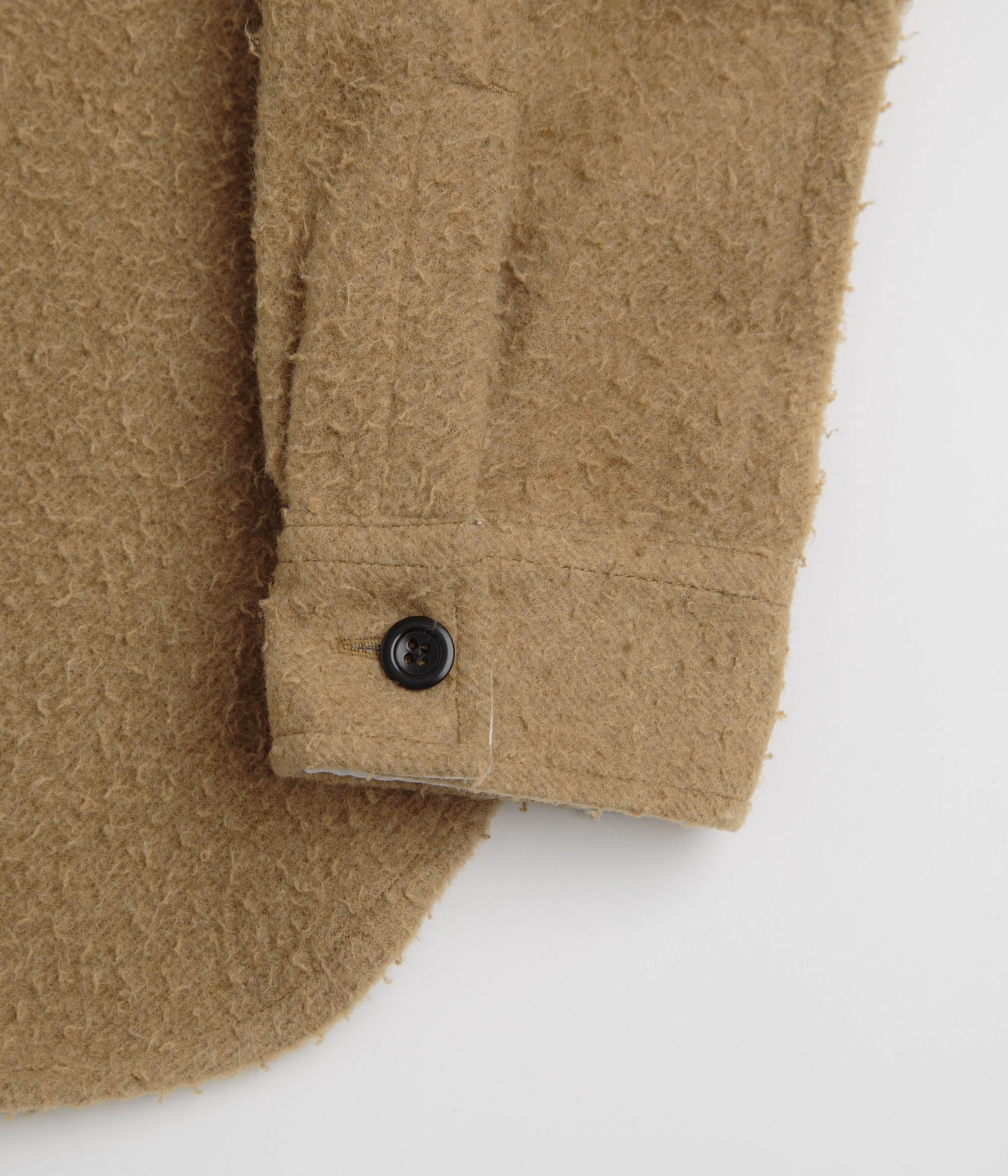 Norse Projects Silas Textured Cotton Wool Overshirt - Camel Quick Dry Coating QuickRelease Buckles