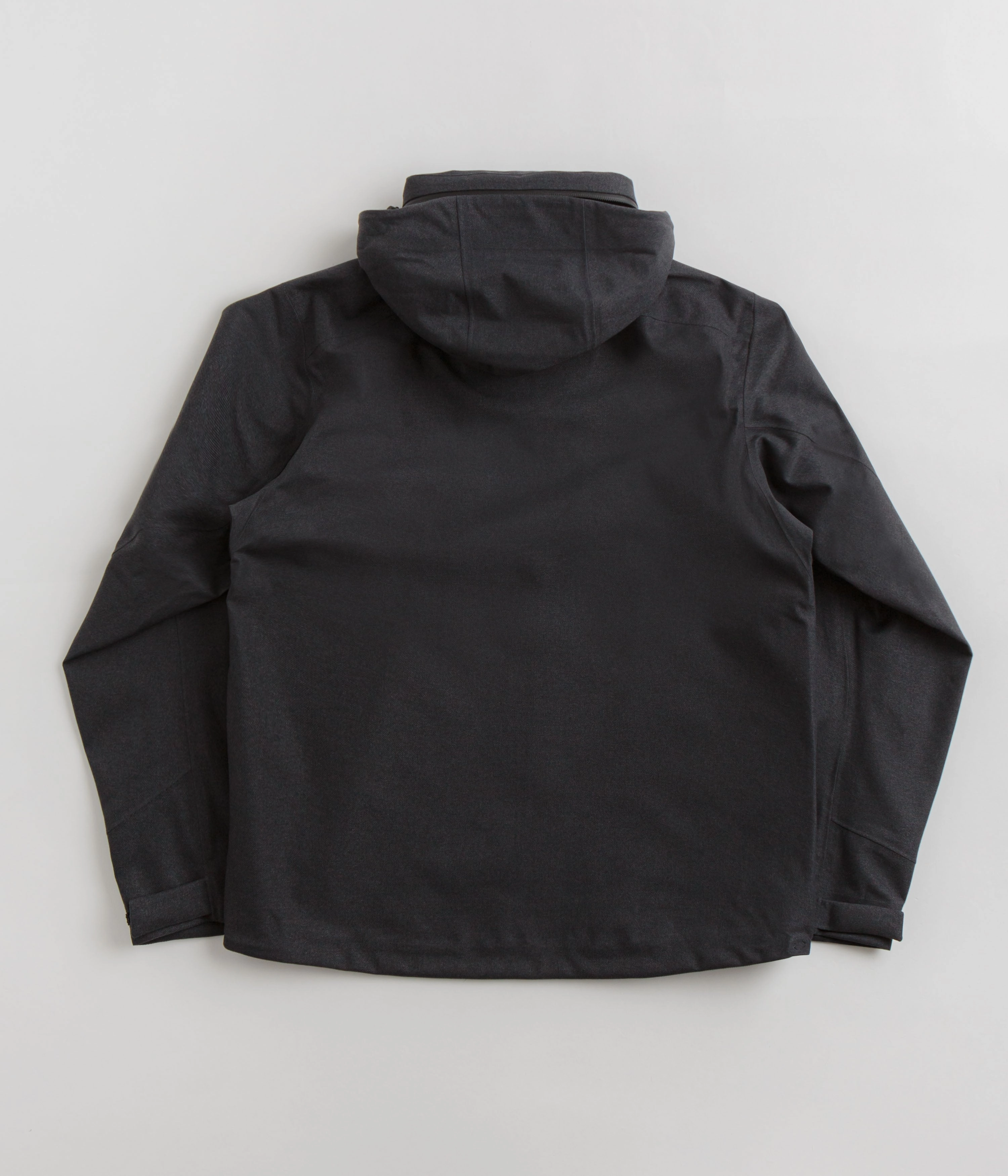Norse Projects Textured Twill Gore-Tex 3L Stand Collar Jacket - Charcoal Grey Pocket Details Comfy Layers