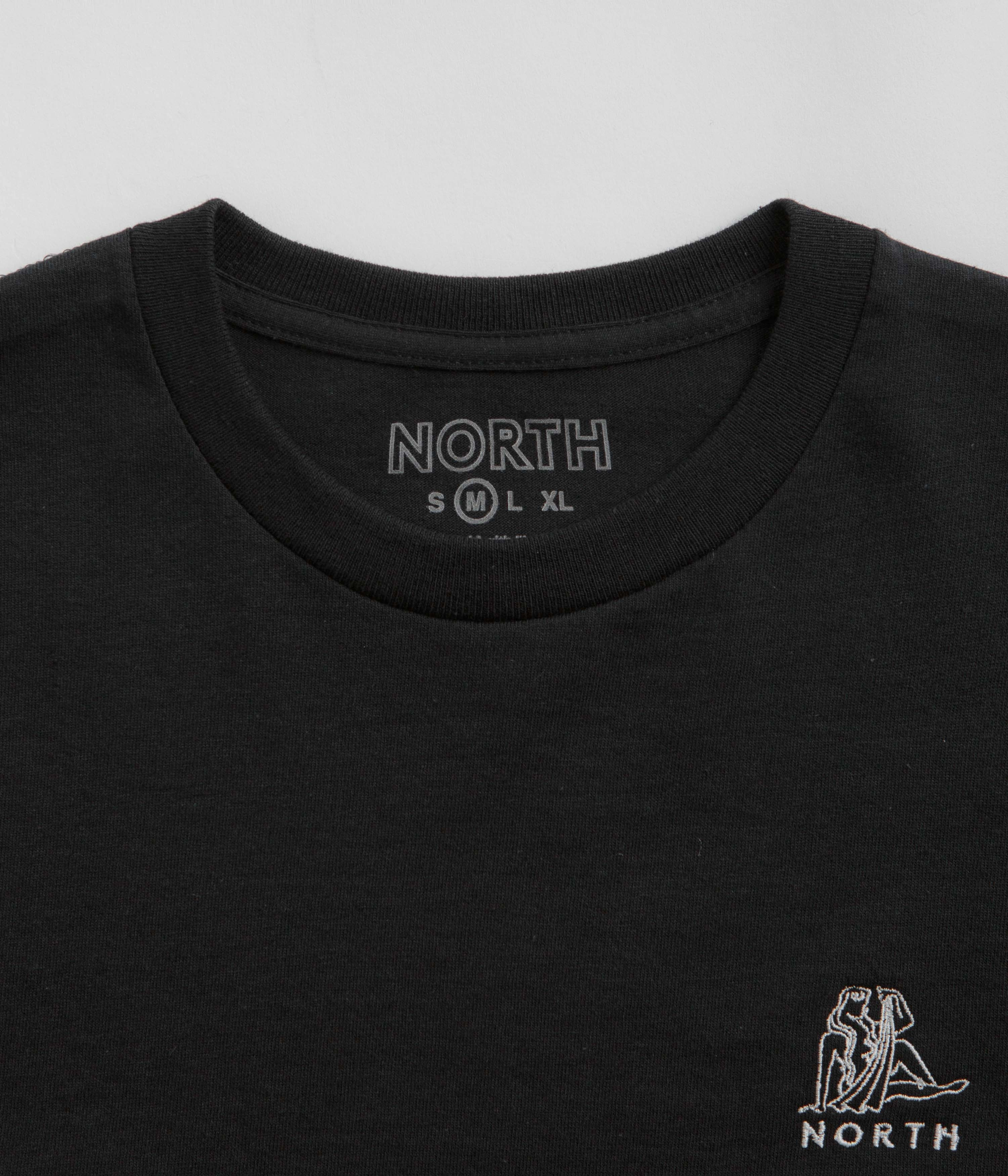 North Zodiac Logo T-Shirt - Black / White Comfortable Wear Everyday Trend
