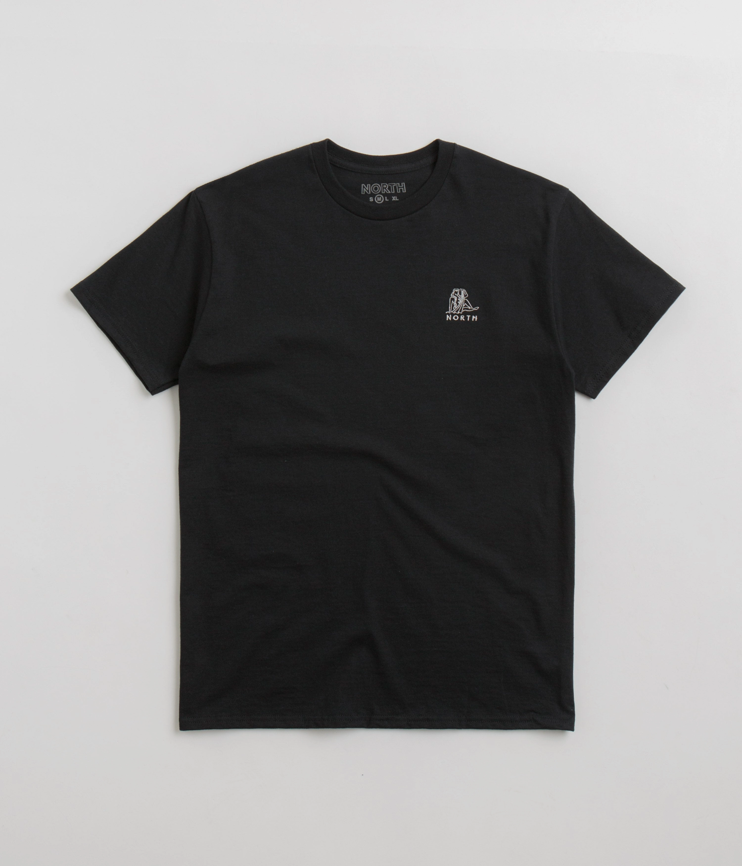 Layering Comfort Wear North Zodiac Logo T-Shirt - Black / White