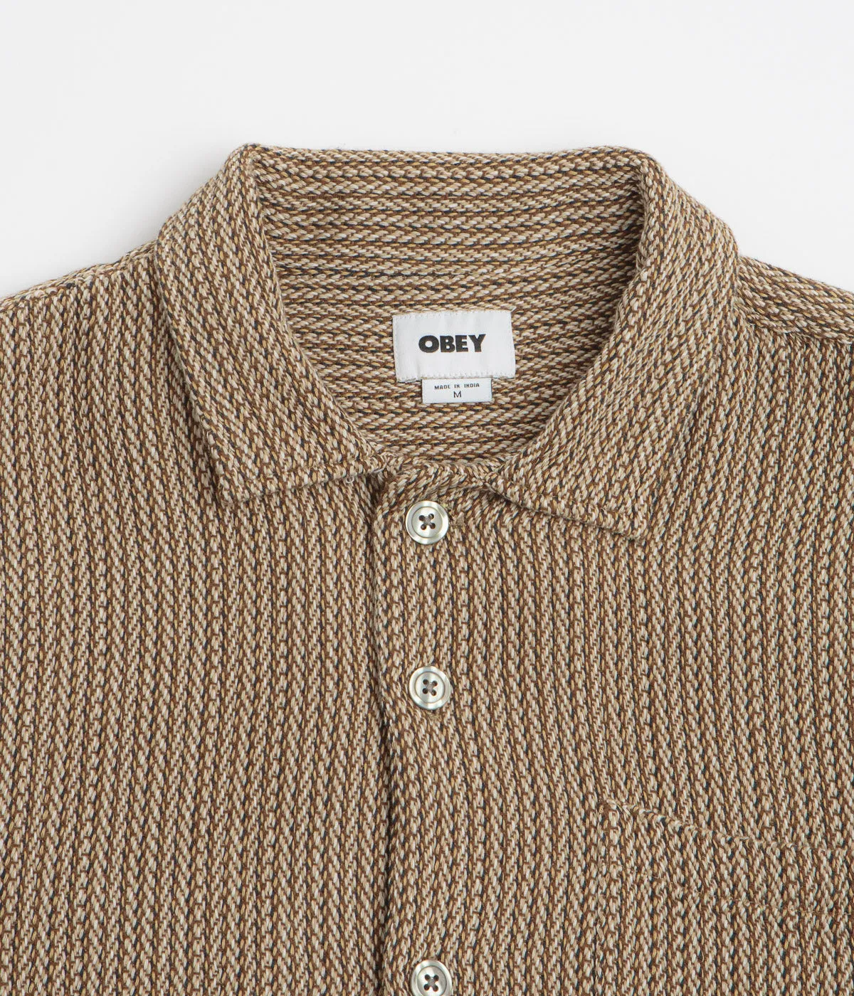 Reinforced Shoulders Obey Horace Short Sleeve Shirt - Unbleached Multi