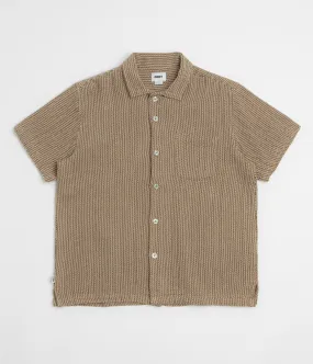 Obey Horace Short Sleeve Shirt - Unbleached Multi Solid Color