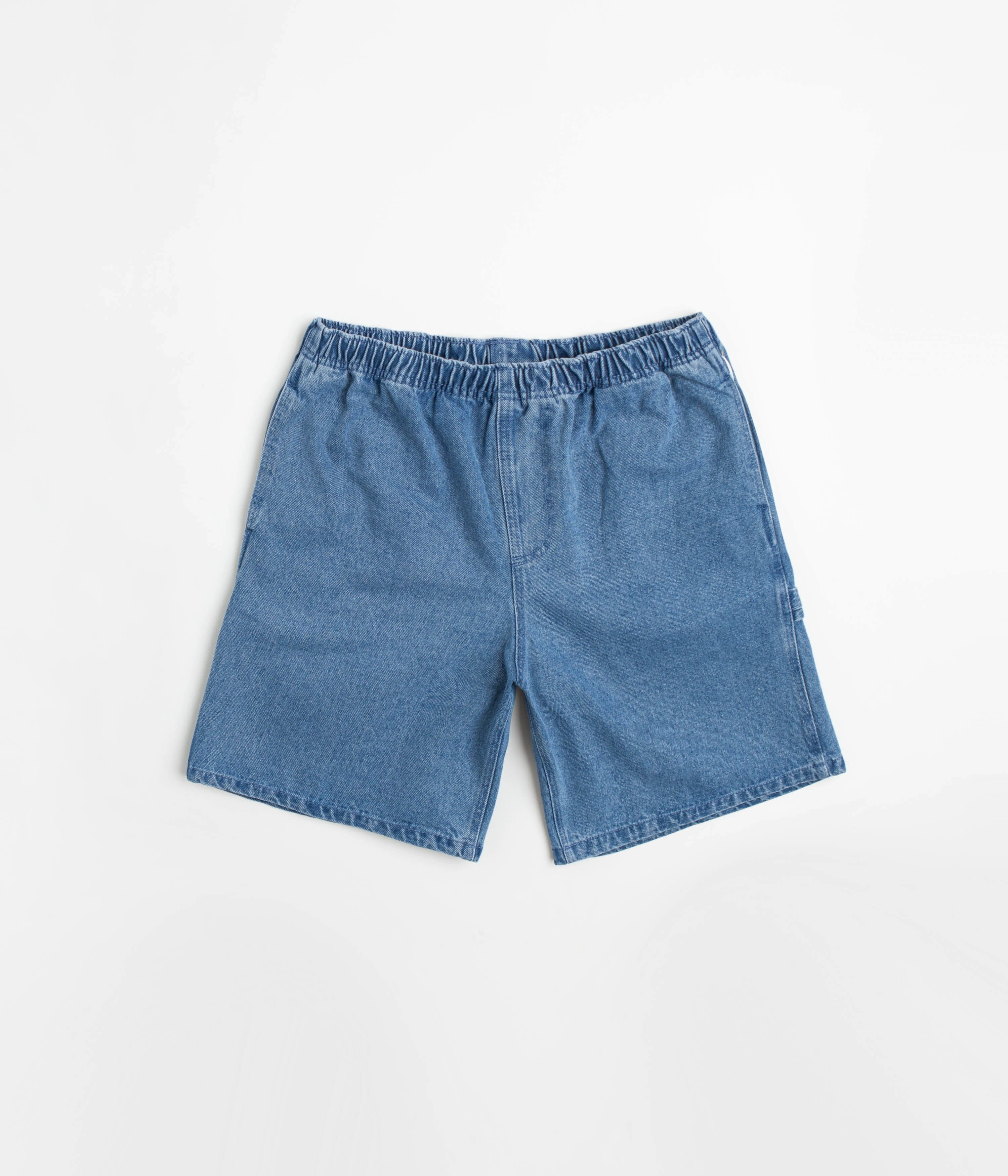 No Pressure Fit Flexible Layer Obey Easy Denim Carpenter Shorts - Light Indigo