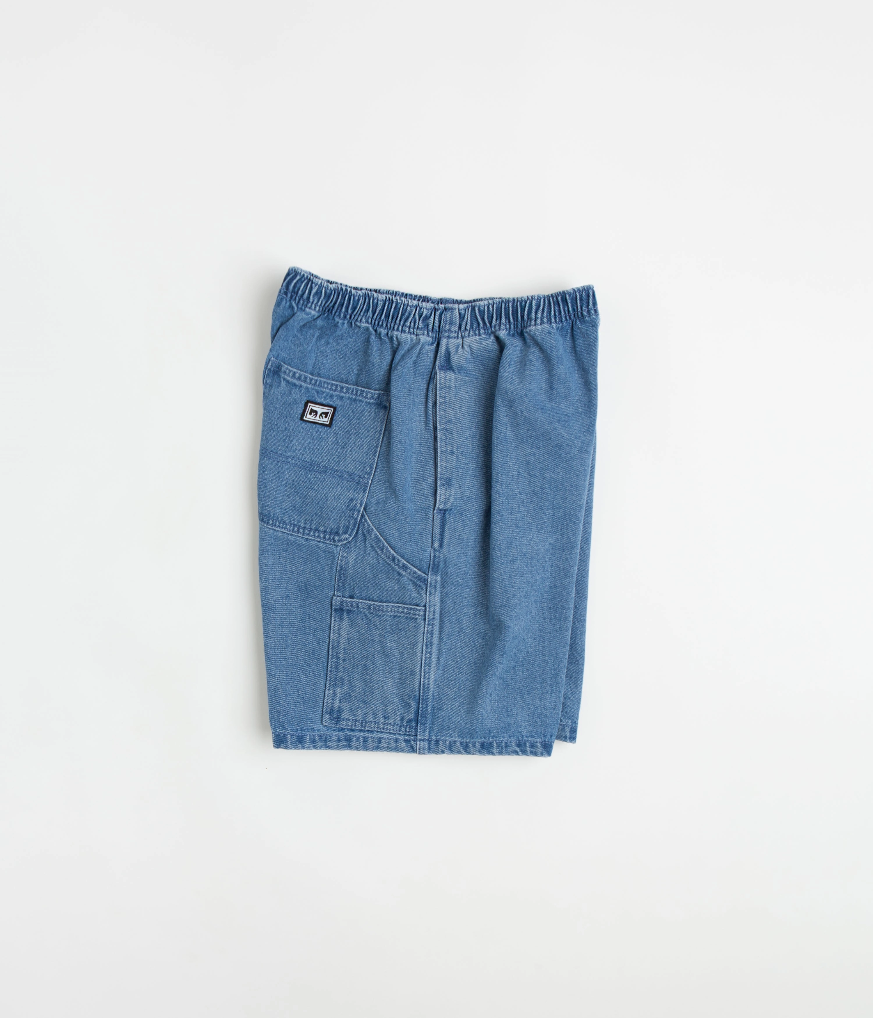 Obey Easy Denim Carpenter Shorts - Light Indigo anti - static