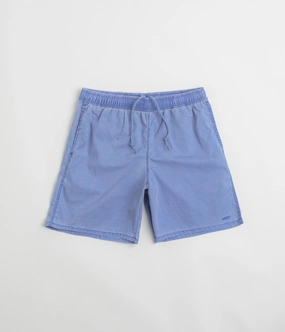 Obey Easy Pigment Cotton Nylon Shorts - Pigment Dazzling Blue Anti Cling Technology