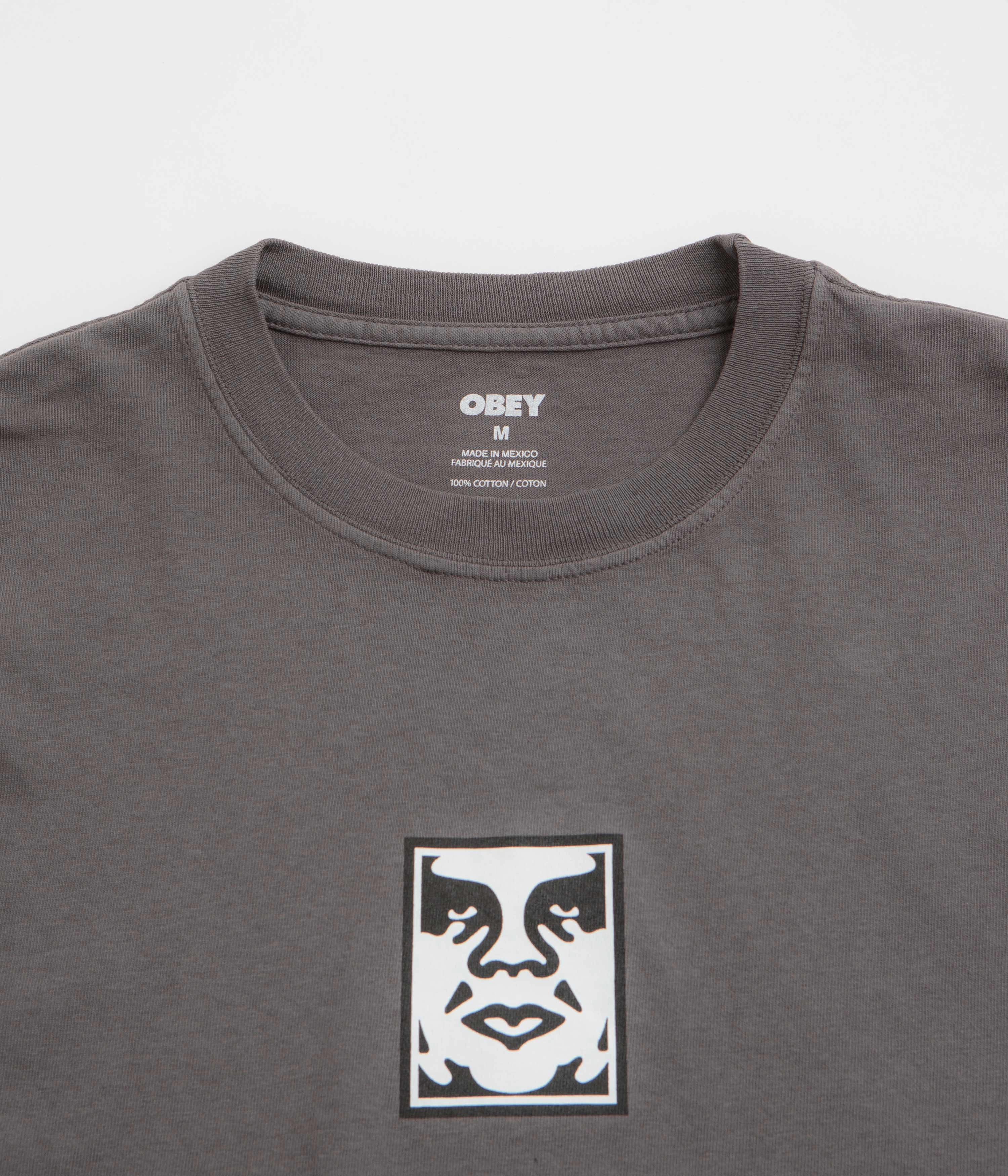 Timeless Fashion Obey Icon Face T-Shirt - Pigment Dusty Black
