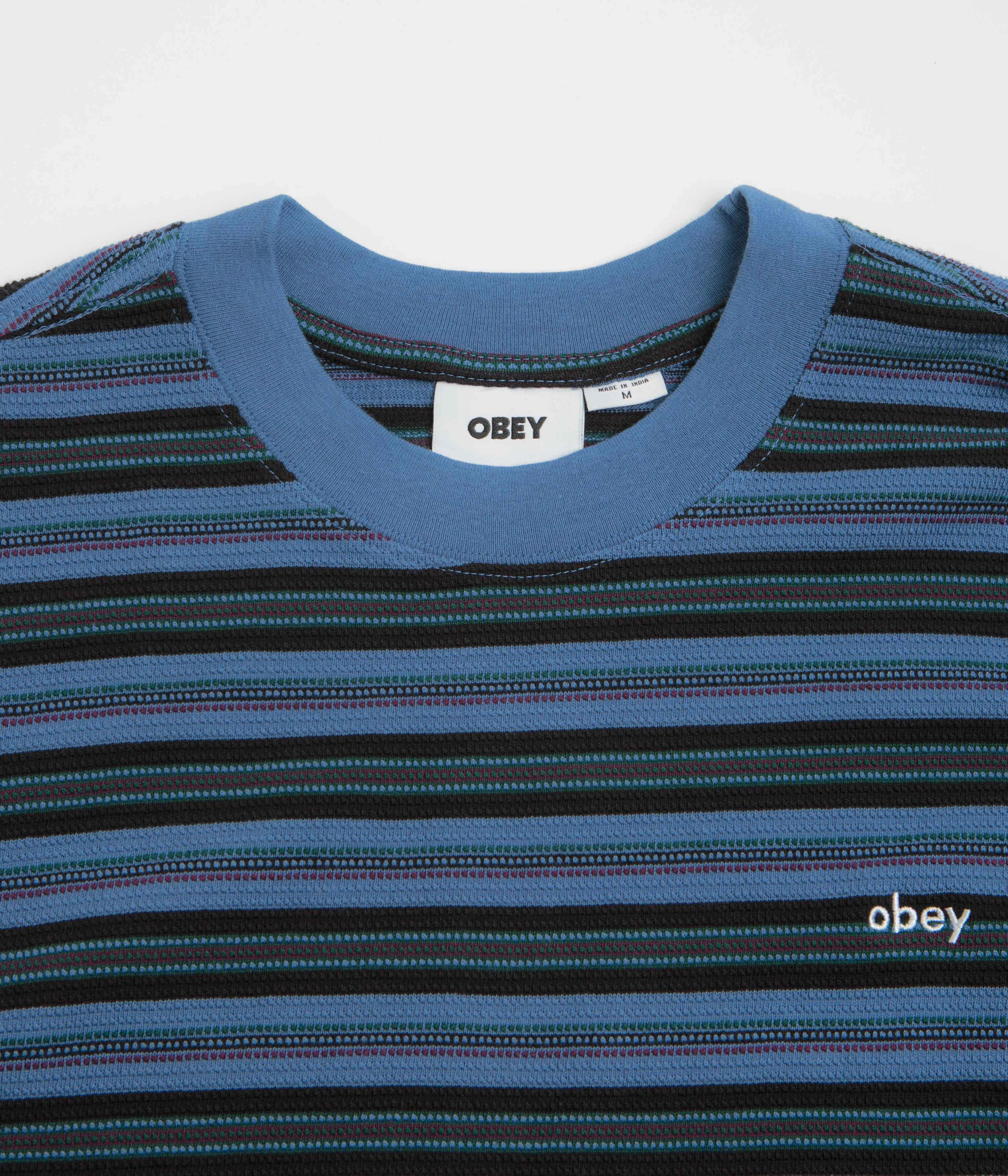 Chill Vibe Tight fit sexiness Obey Kenny Relaxed T-Shirt - Coronet Blue Multi