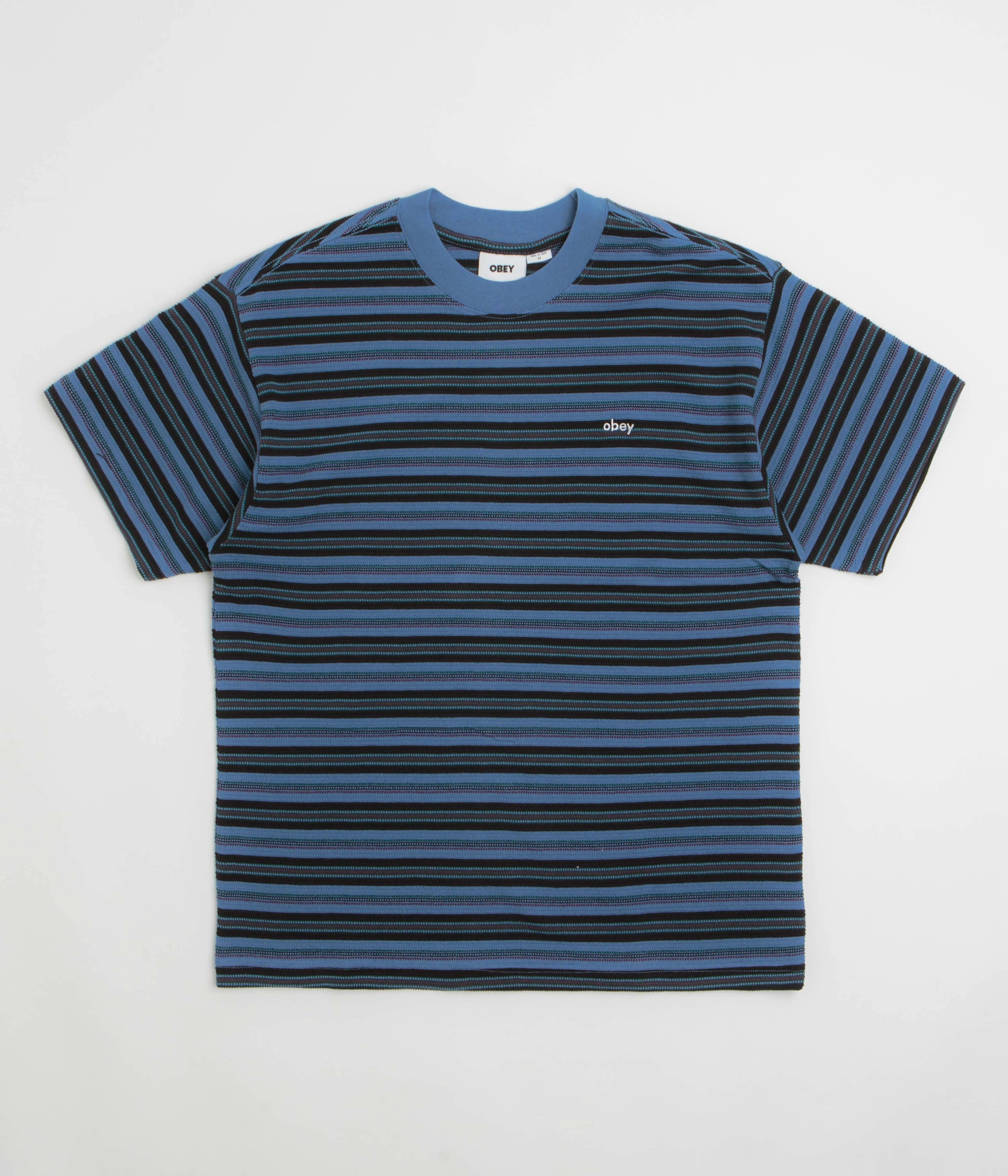 Obey Kenny Relaxed T-Shirt - Coronet Blue Multi Classic Wear Timeless Comfort Wear