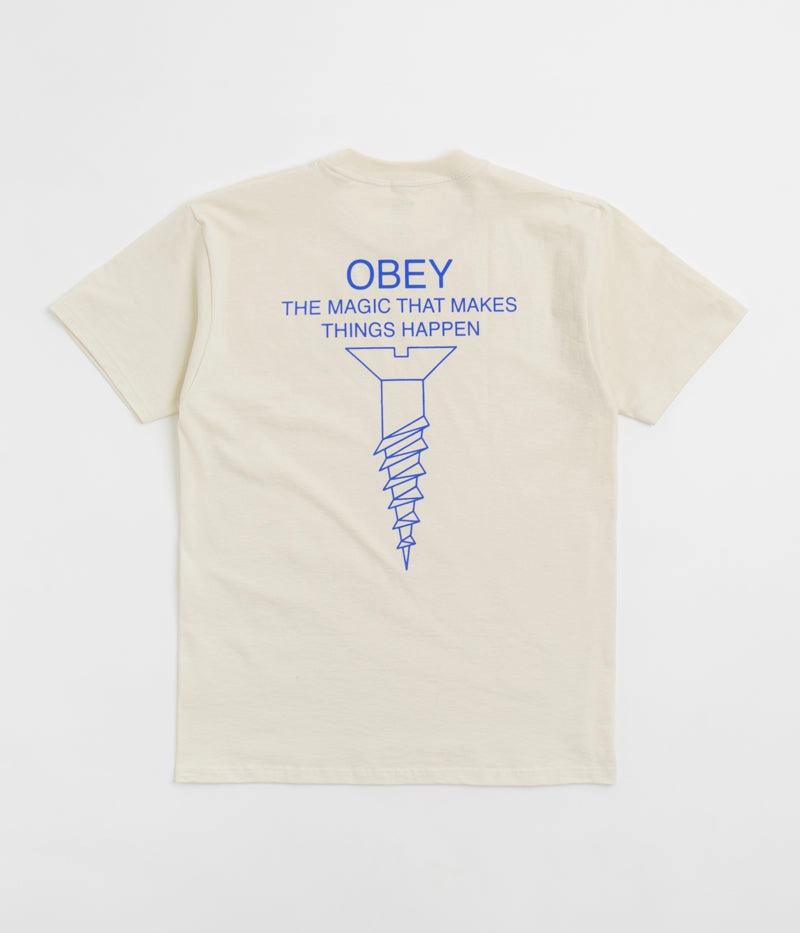 Classic Cut Obey Magic T-Shirt - Cream