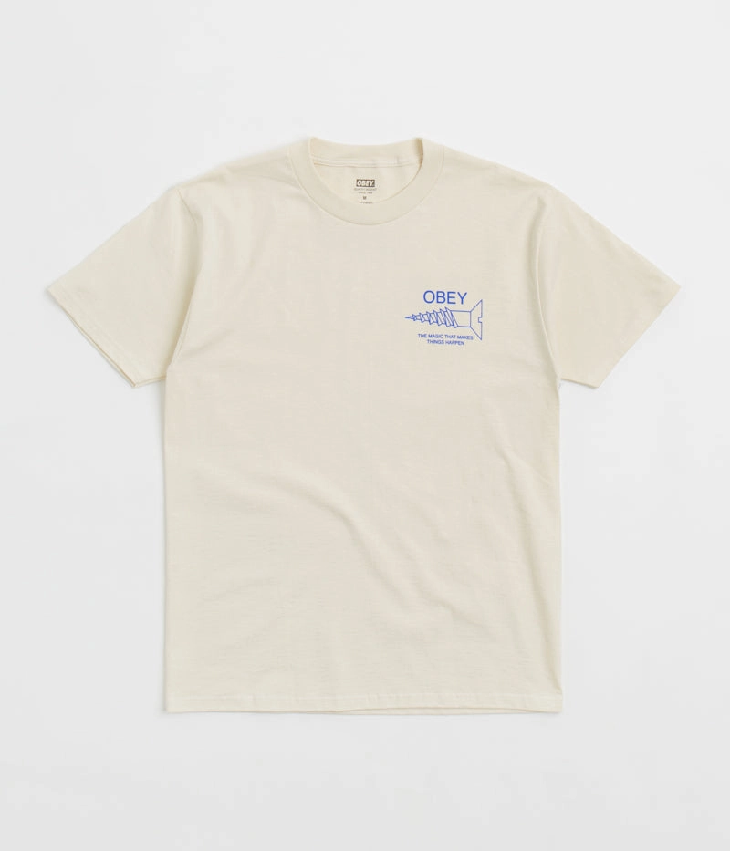 Comfy All-Day Obey Magic T-Shirt - Cream