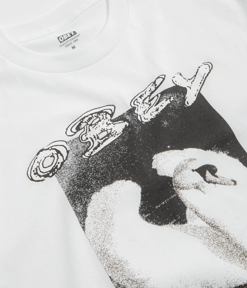 Casual Elegance Obey Swan T-Shirt - White