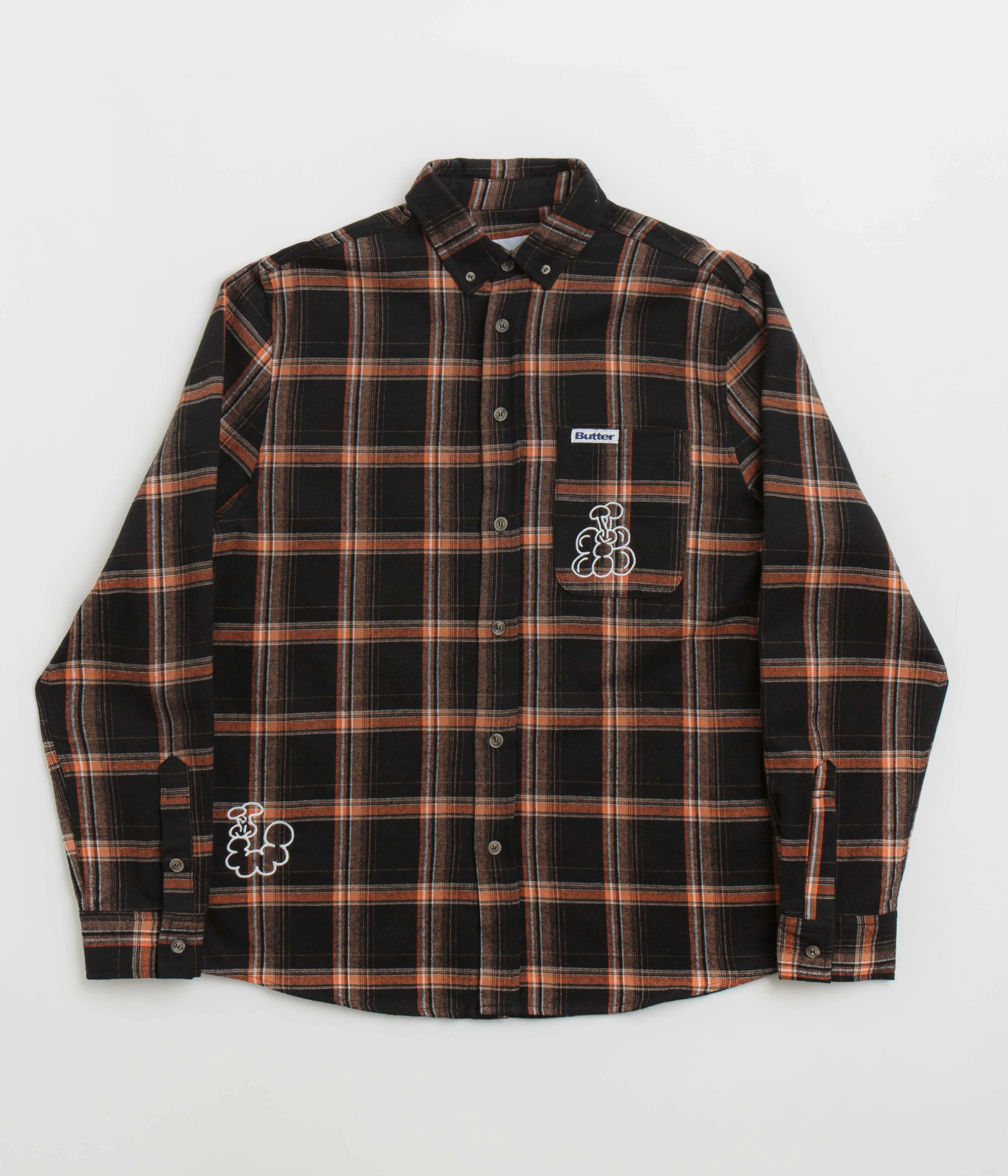 Mature appeal Petite Cut Butter Goods Bugs Flannel Shirt - Black