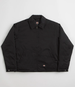 Dickies Eisenhower Puffer Jacket - Black / Black Headphone Hole