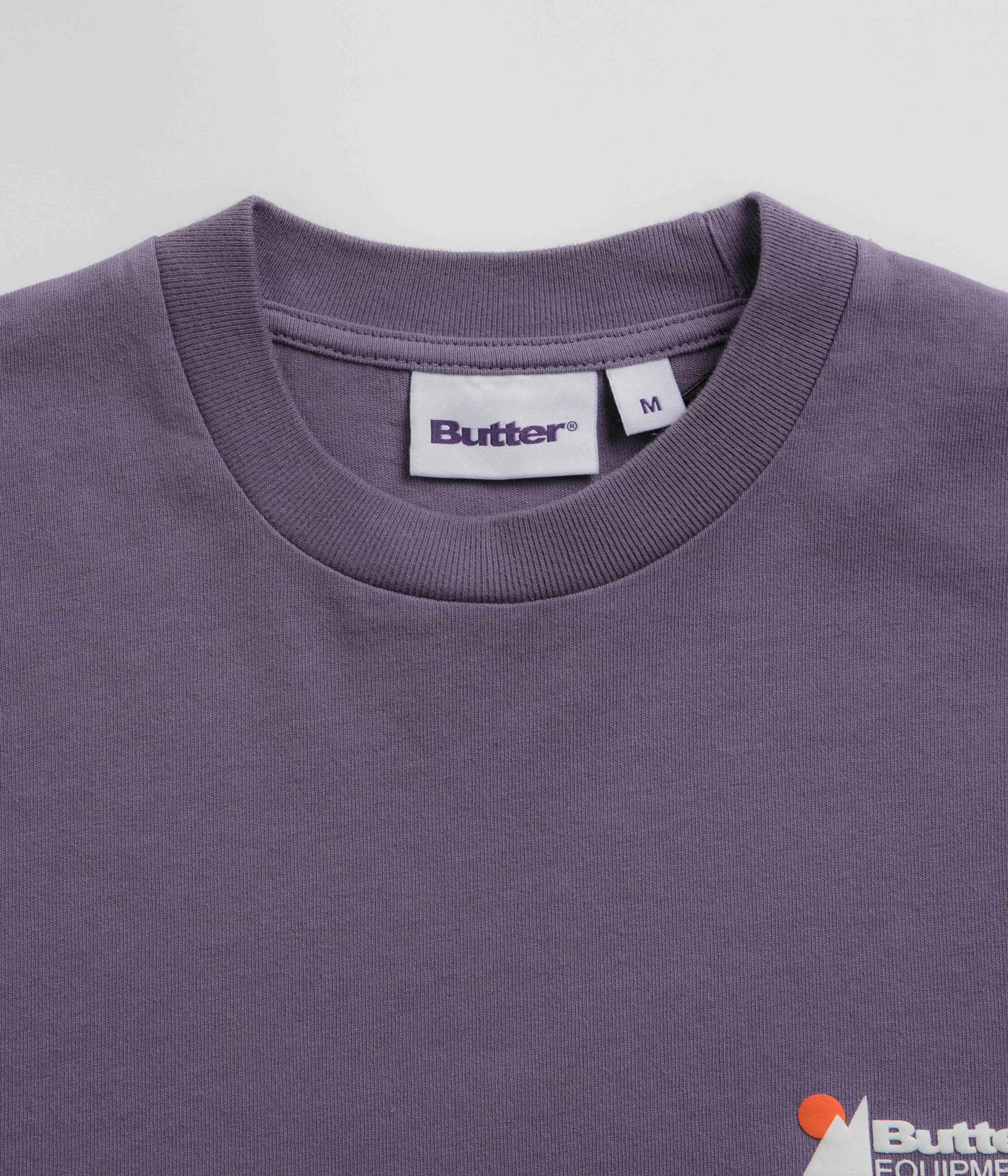 Butter Goods Pigment Dye Long Sleeve T-Shirt - Dusk LayeredHemDetails