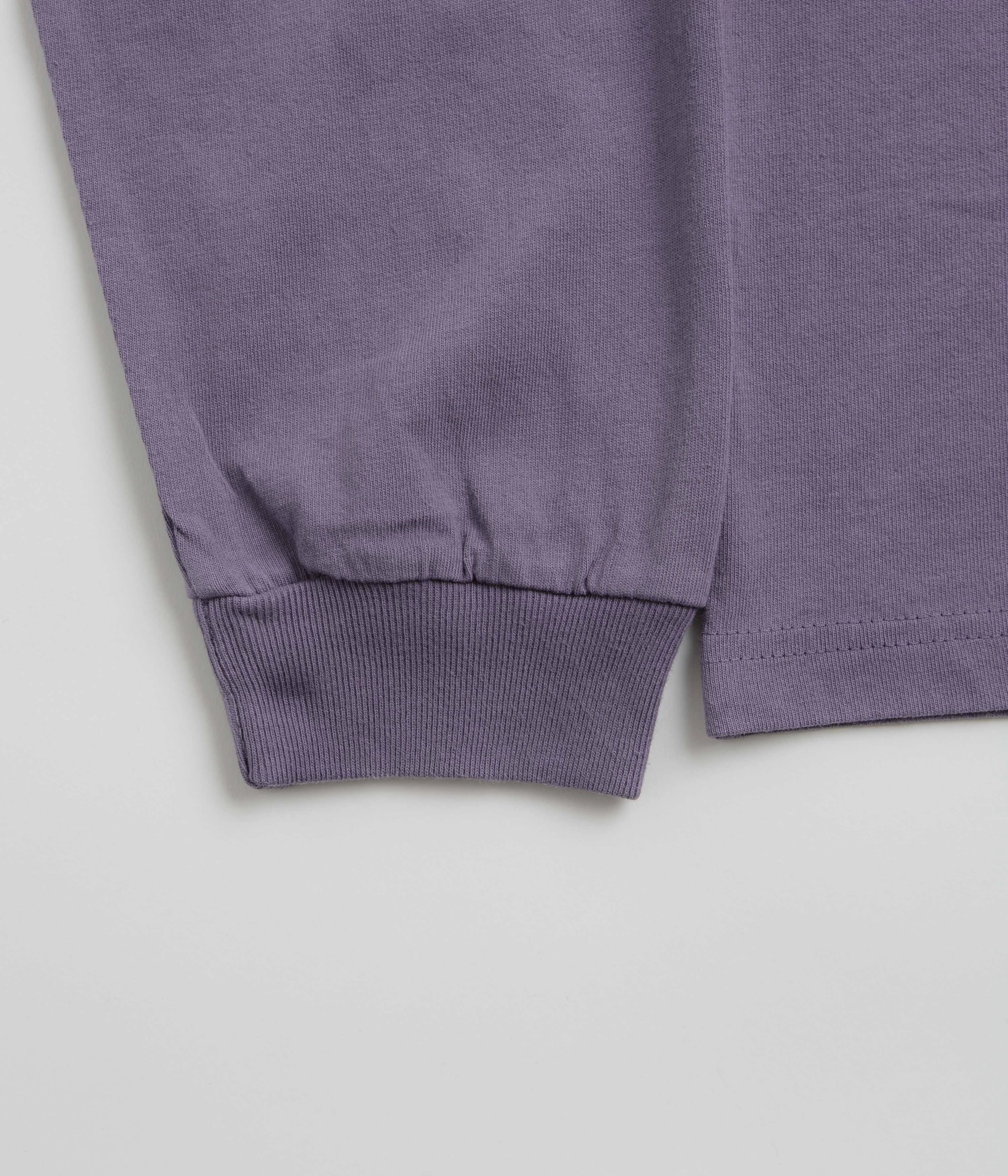 Butter Goods Pigment Dye Long Sleeve T-Shirt - Dusk Slim fit sleekness Premium Cotton