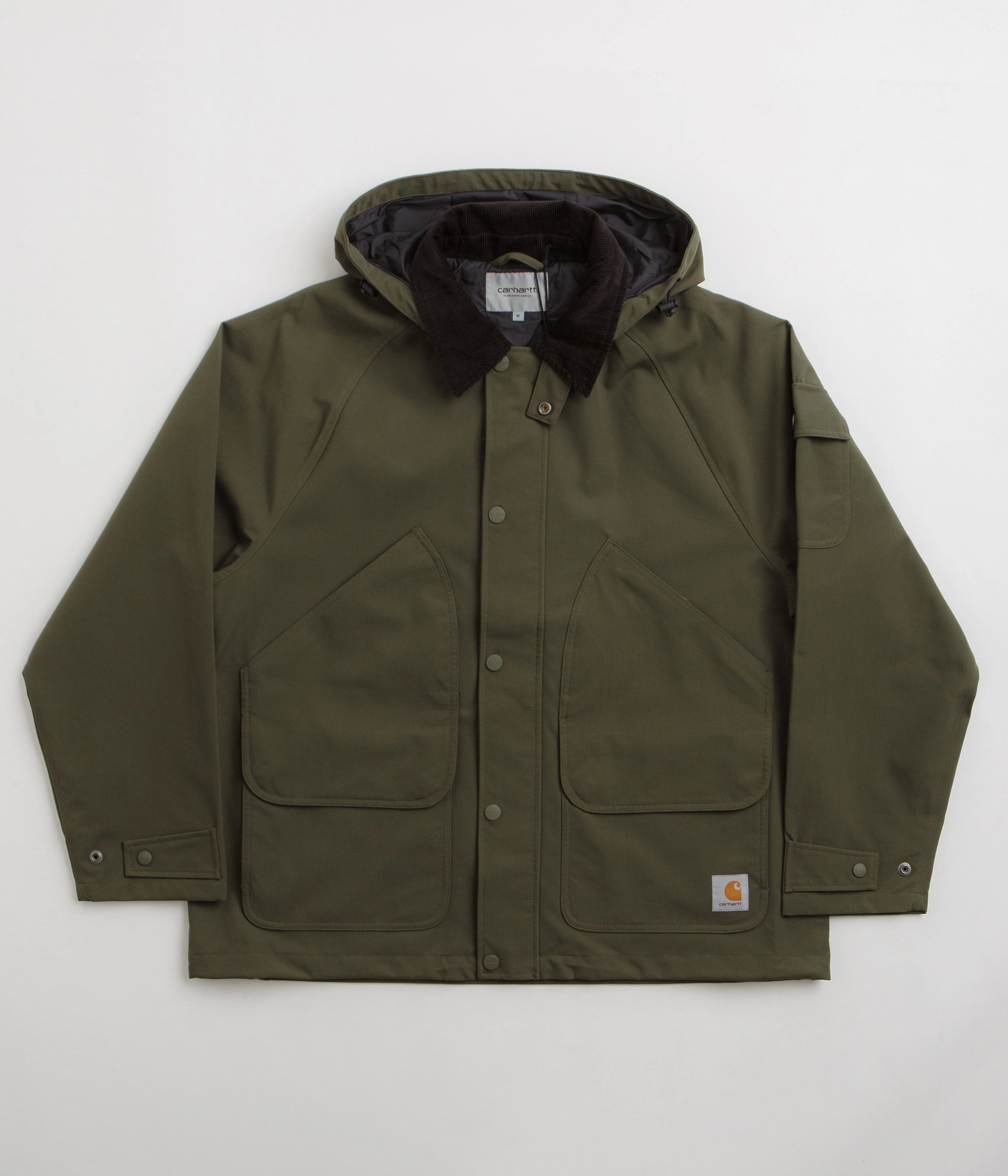 Daily Wear Heavyweight Warmth Carhartt Clarton Jacket - Office Green / Black