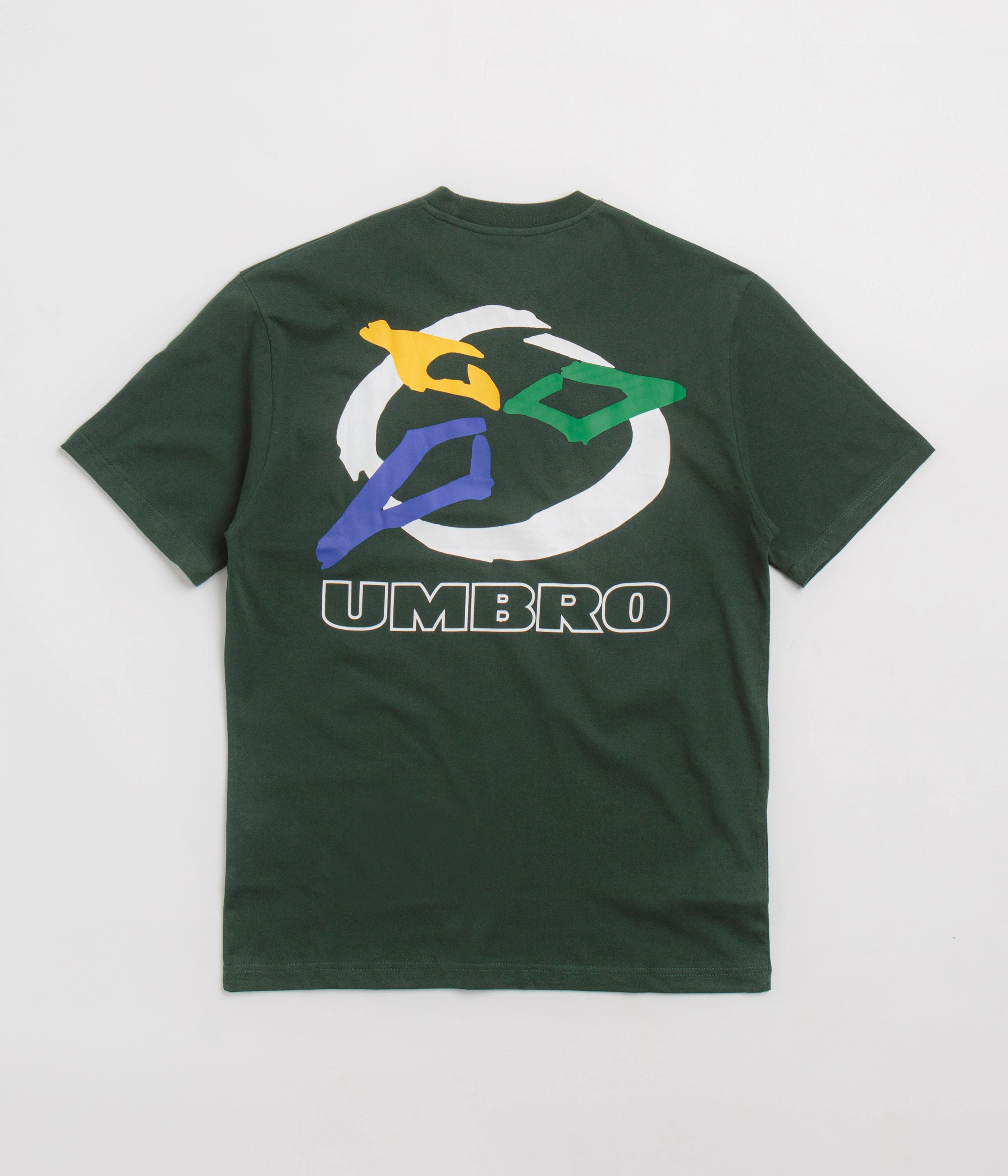 RibbedNeckBanding Butter Goods x Umbro Ball T-Shirt - Dark Forest