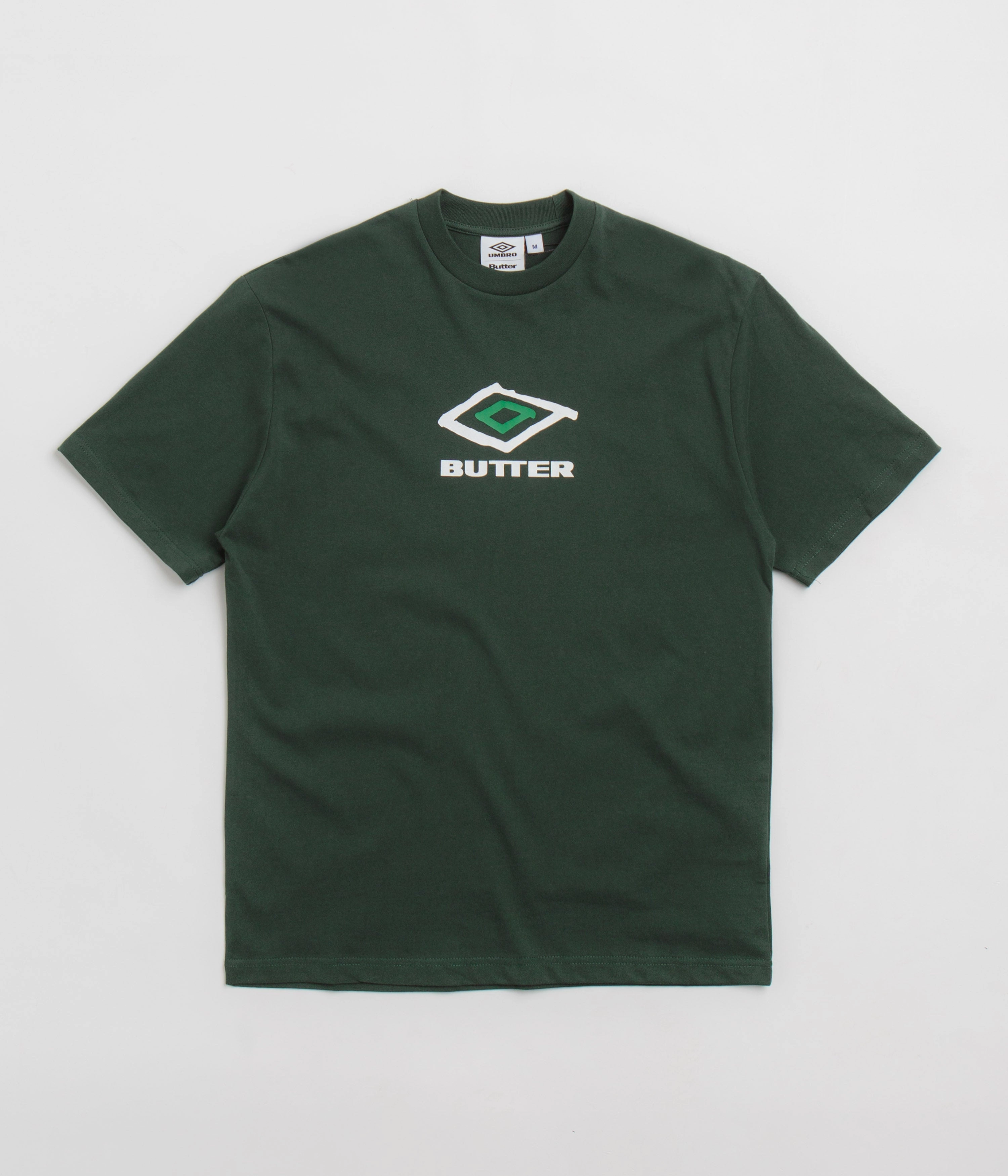 Fresh Trend Butter Goods x Umbro Ball T-Shirt - Dark Forest