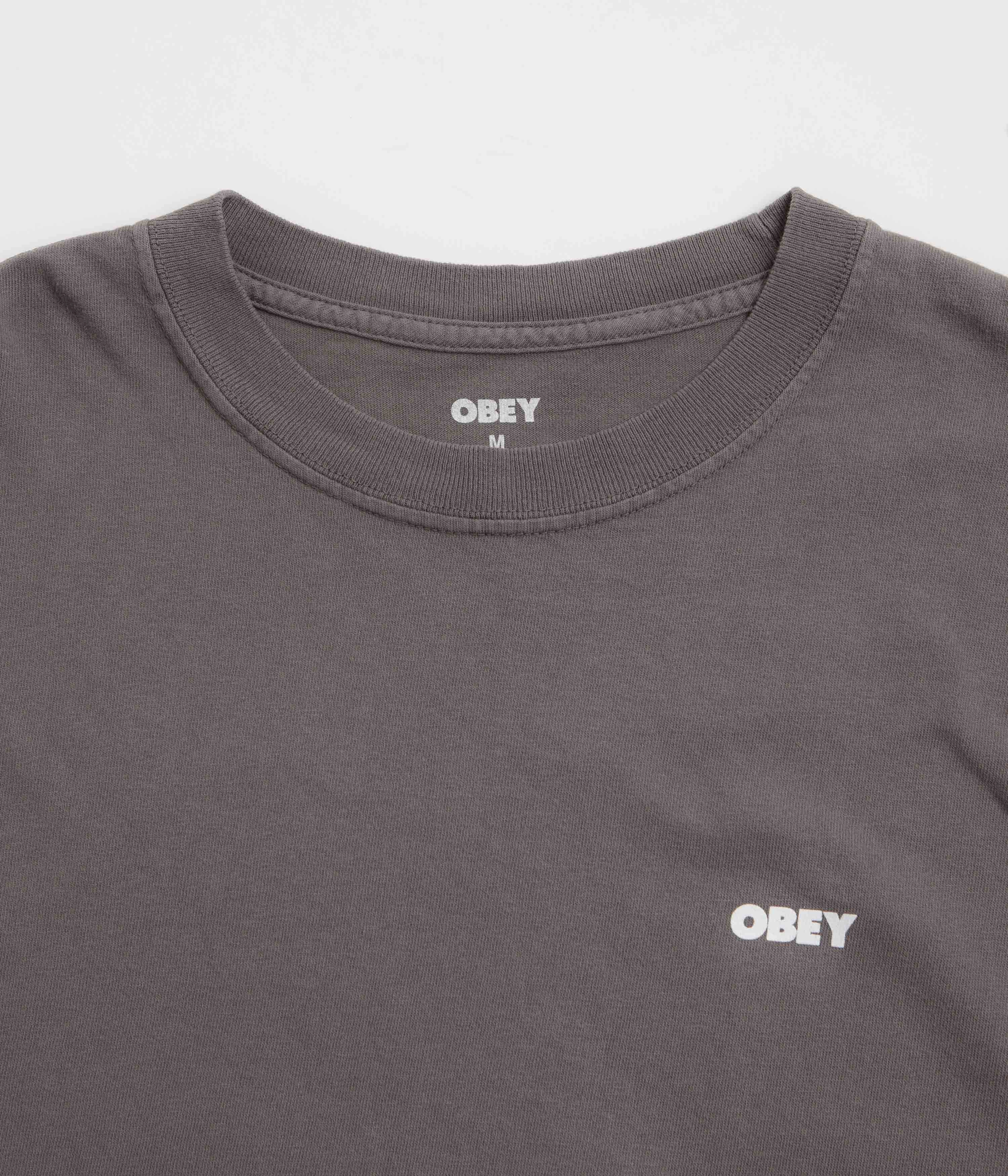On-the-Go Fashion Obey Bold Icon Face T-Shirt - Pigment Dusty Black