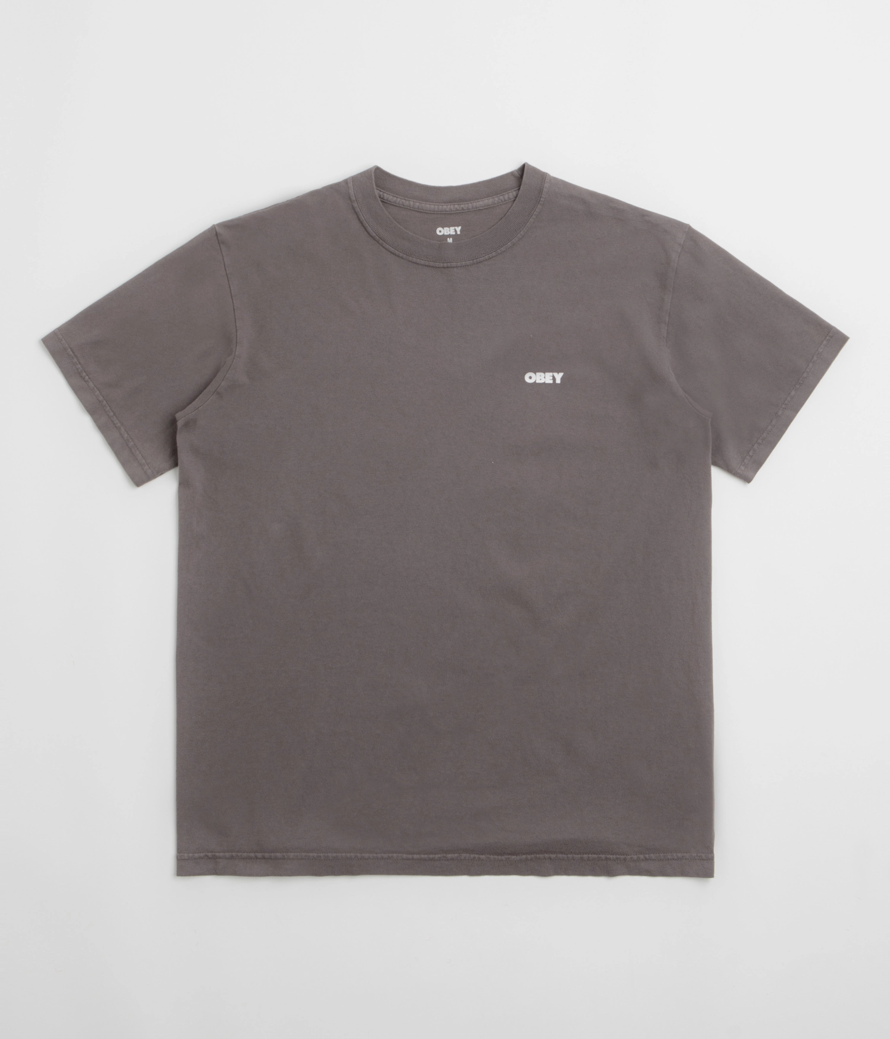 Effortless Comfort Wear Obey Bold Icon Face T-Shirt - Pigment Dusty Black